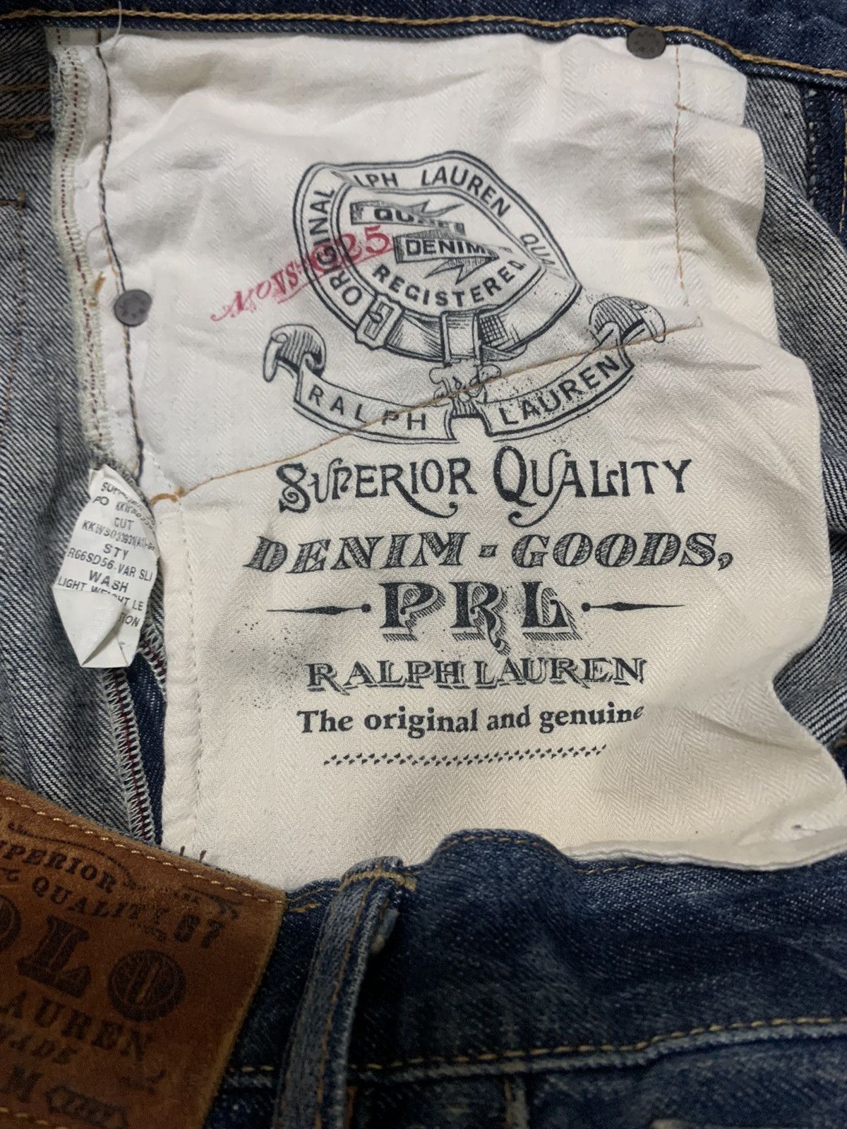 Polo Ralph Lauren Vintage Polo Ralph Lauren Straight Jeans Distressed Size US 35 - 11 Thumbnail