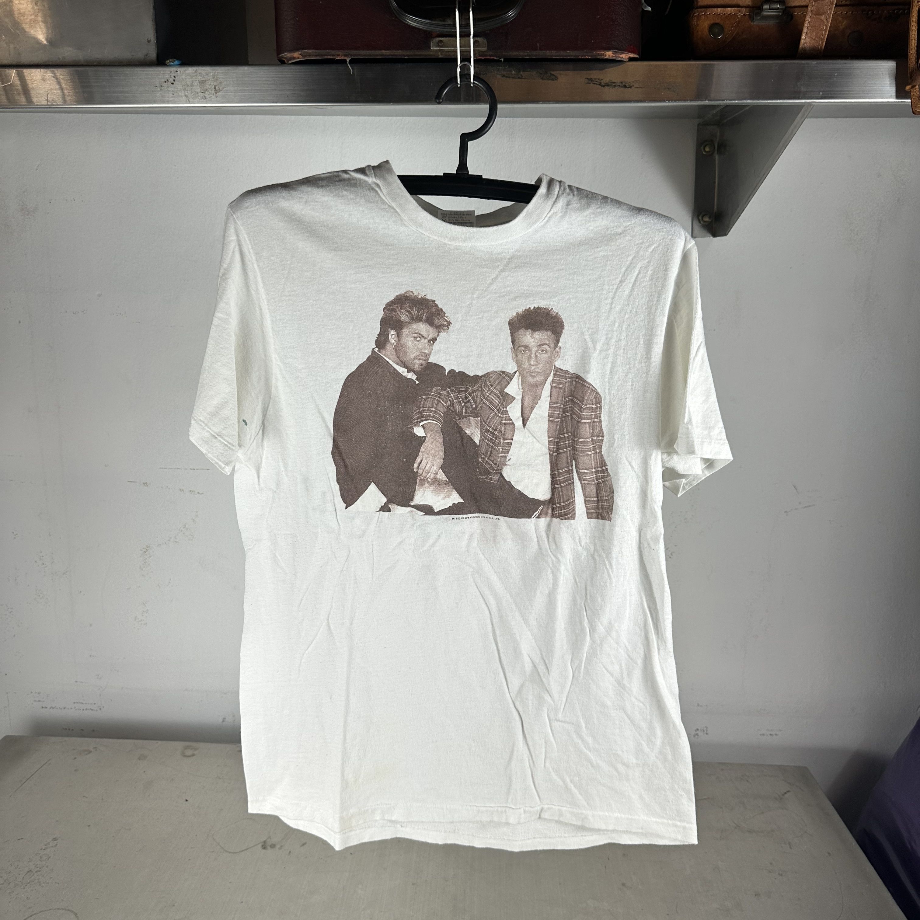 Vintage 1985 Wham! America! Tour George Michael Andrew Ridgeley Tee Size US L / EU 52-54 / 3 - 1 Thumbnail