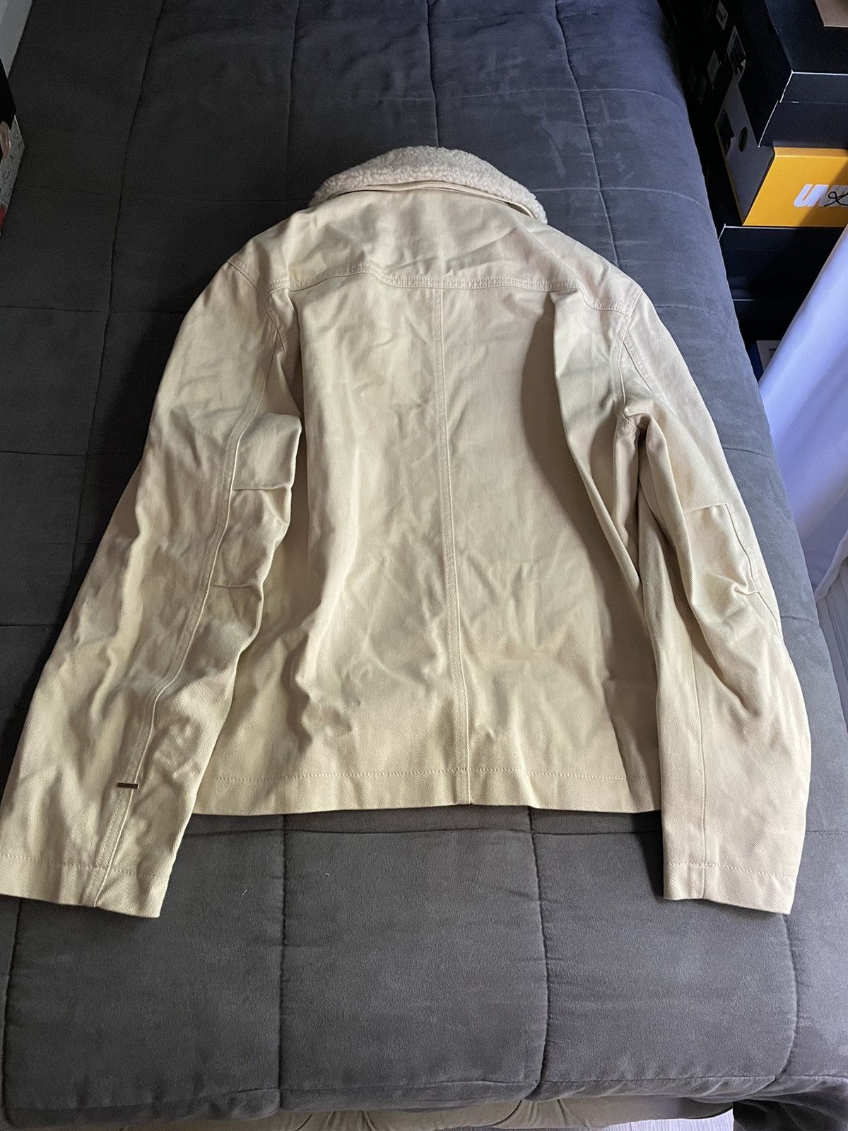 Louis Vuitton Louis Vuitton Beige Monogram Workwear Denim Jacket Size US M / EU 48-50 / 2 - 6 Thumbnail