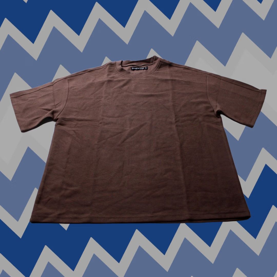 Vintage Sampson And Taylor Men's Henry Heavyweight Tee Shirt Choc Medium NWT Size US M / EU 48-50 / 2 - 1 Thumbnail