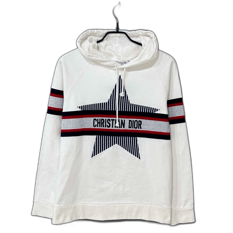 Dior Dior Star Logo Hoodie Sweatshirt Size L / US 10 / IT 46 - 1 Thumbnail