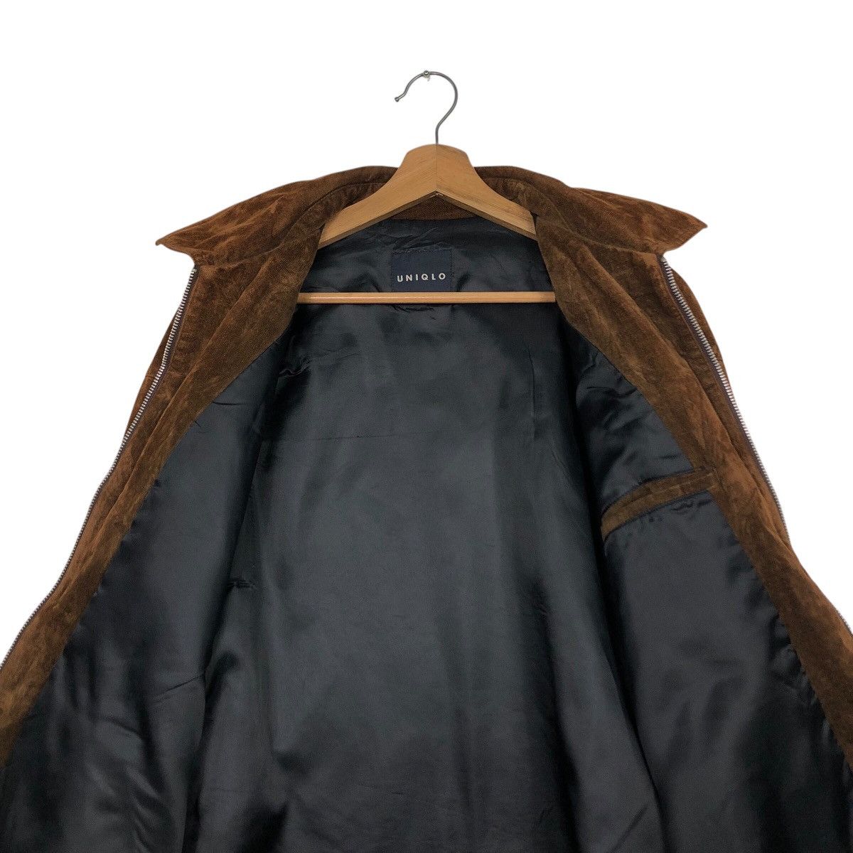 Japanese Brand 📌Rich Brown Vintage Zipper Chore Jacket Uniqlo Issey Miyake Size US M / EU 48-50 / 2 - 15 Thumbnail