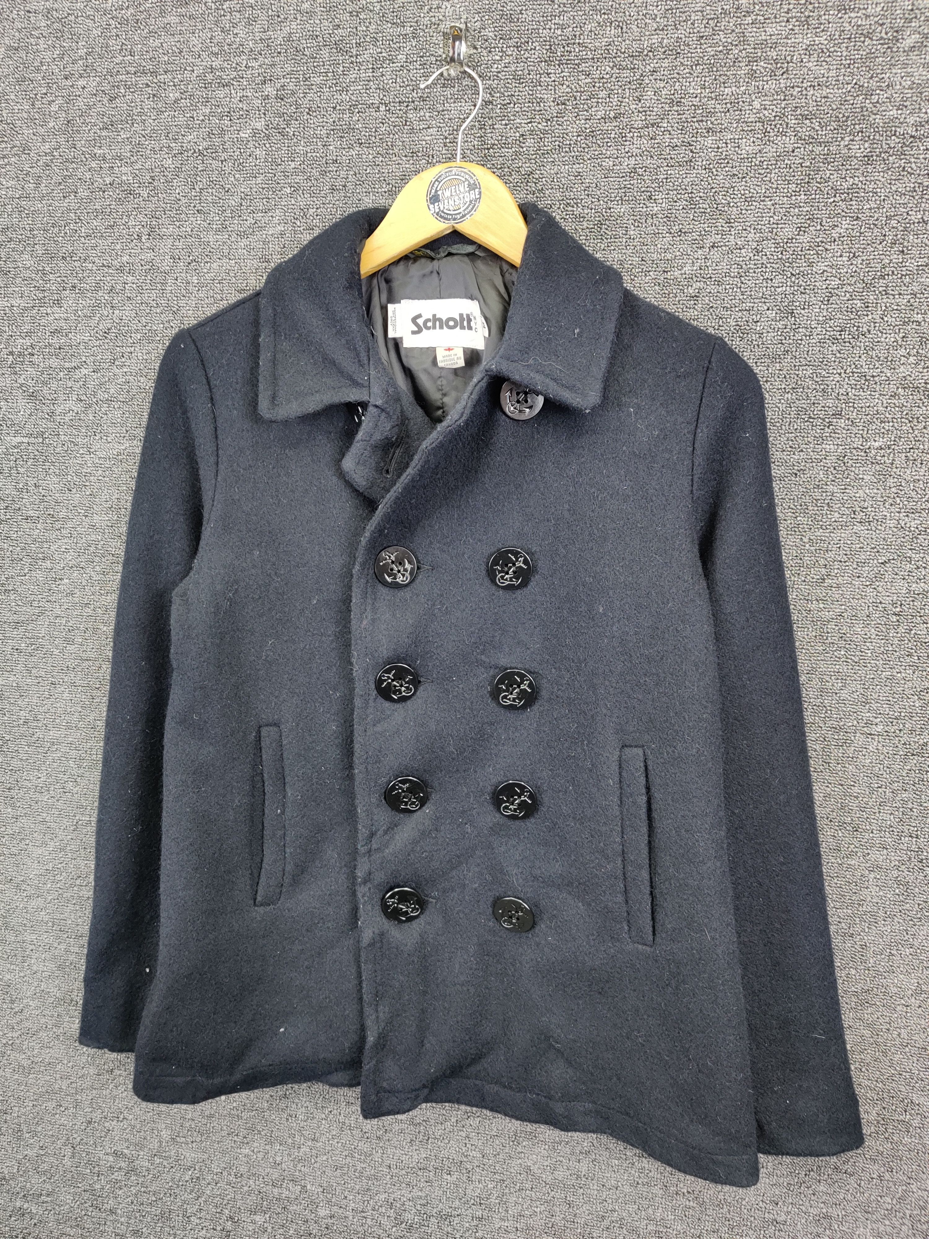 Schott Vintage Schott NYC x Earth Music Wool Double Breasted Coat Size US M / EU 48-50 / 2 - 2 Thumbnail