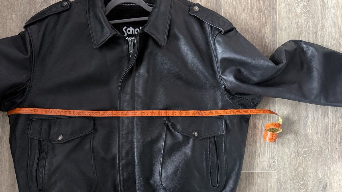 Schott Schott Leather Bomber Jacket with Removable Shearling Lining Size US M / EU 48-50 / 2 - 12 Thumbnail