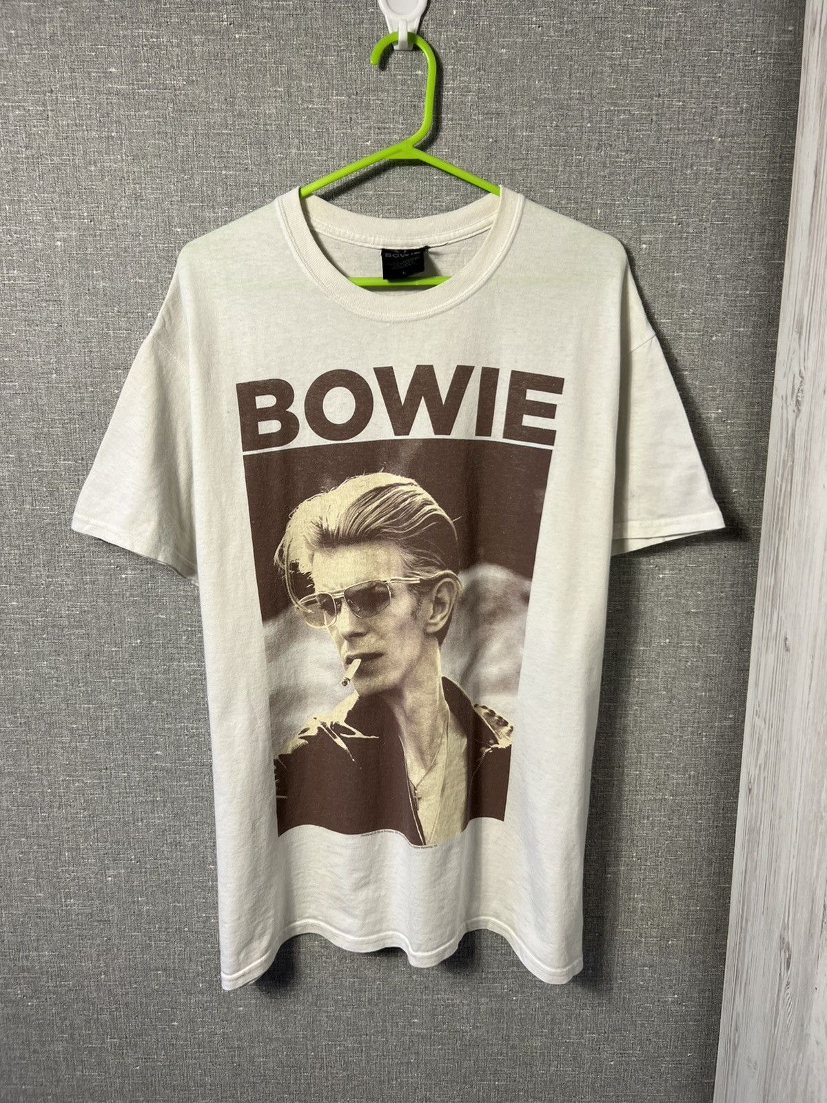 Band Tees × Vintage Vintage David Bowie Photograph Steve Shapiro T-Shirt Size US L / EU 52-54 / 3 - 1 Thumbnail
