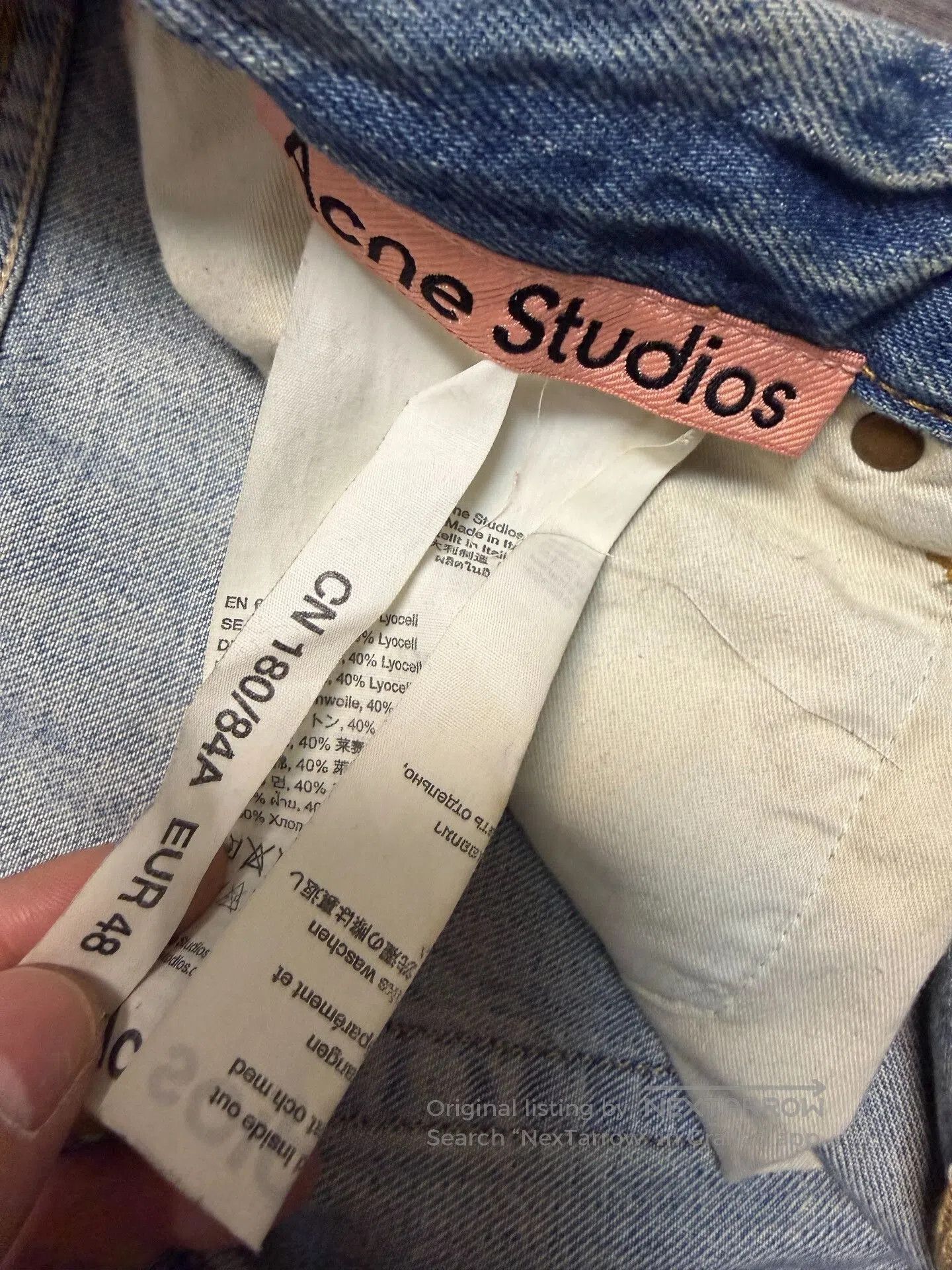 Acne Studios Acne Studios Blue Baggy Denim Jeans. Size US 32 / EU 48 - 3 Thumbnail