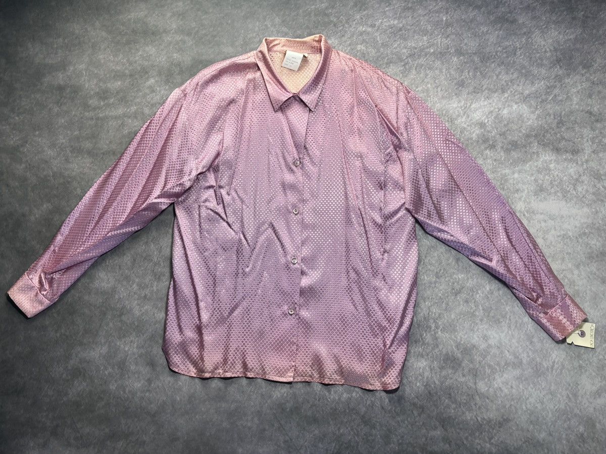 Vintage 1980s Linda Lundstrum Shirt Vintage Ombre Gradient Disco 70s Size US S / EU 44-46 / 1 - 17 Thumbnail