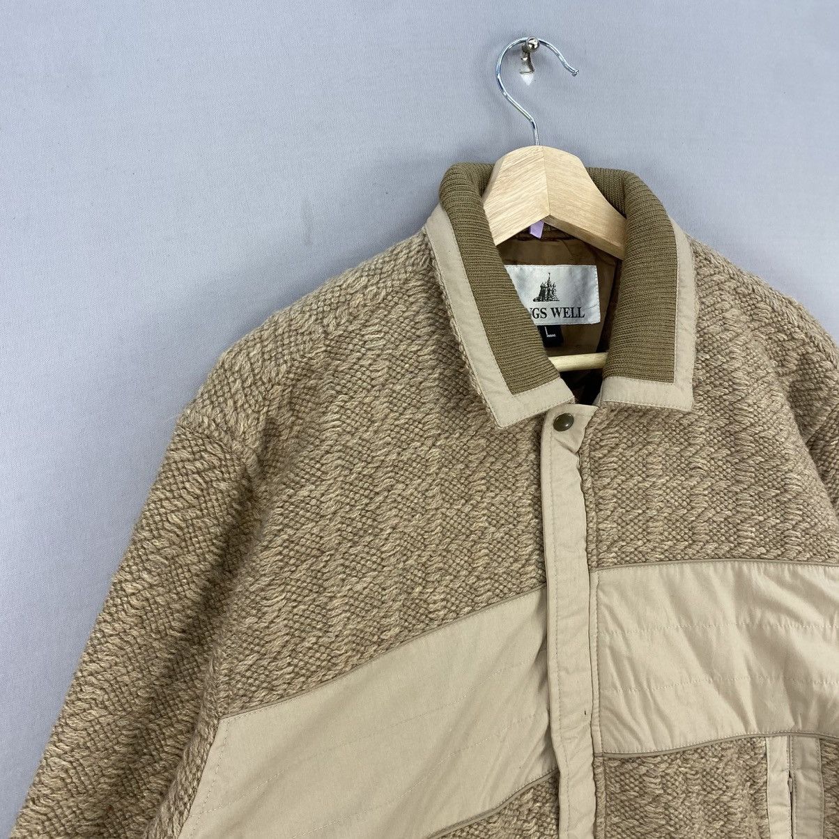 Aran Isles Knitwear Vintage Y2k knitwear Bomber Jacket By Kings Well Size US M / EU 48-50 / 2 - 2 Thumbnail