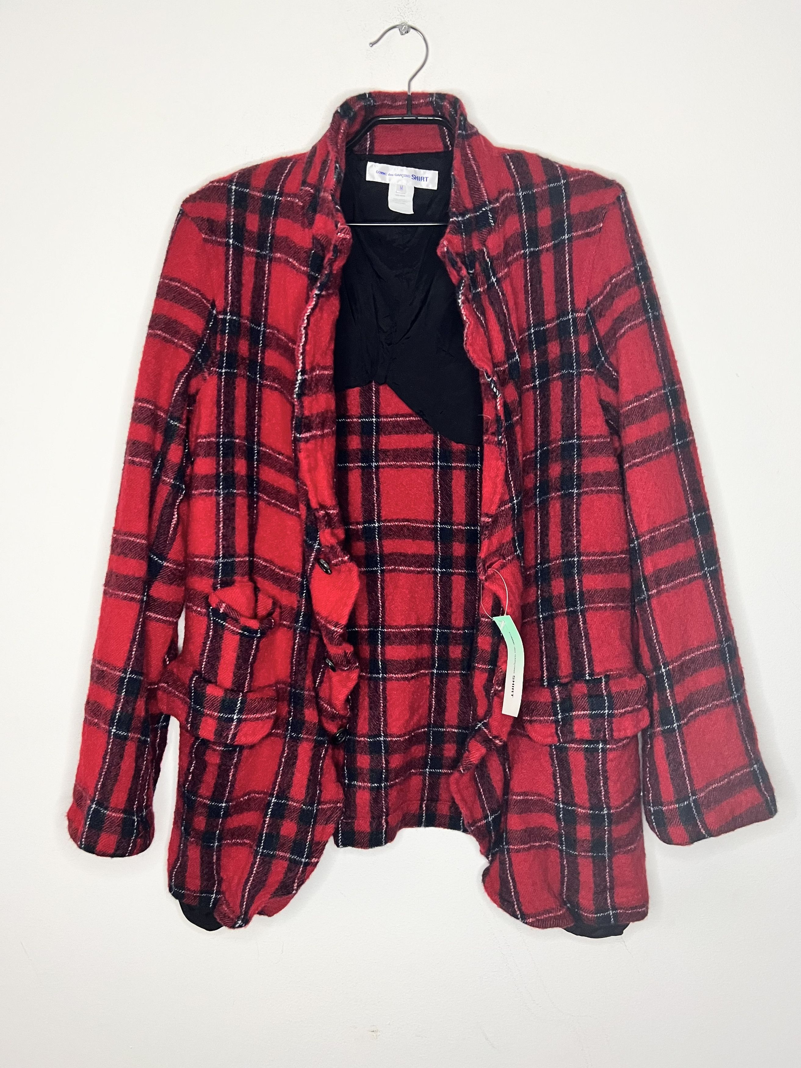 Comme des Garcons SHIRT Runway F/W 22/23 Tartan-Check Blazer Size 38L - 10 Thumbnail