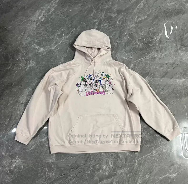 Vetements 22AW 'I Just got Lucky' Pink Hoodie M | Grailed