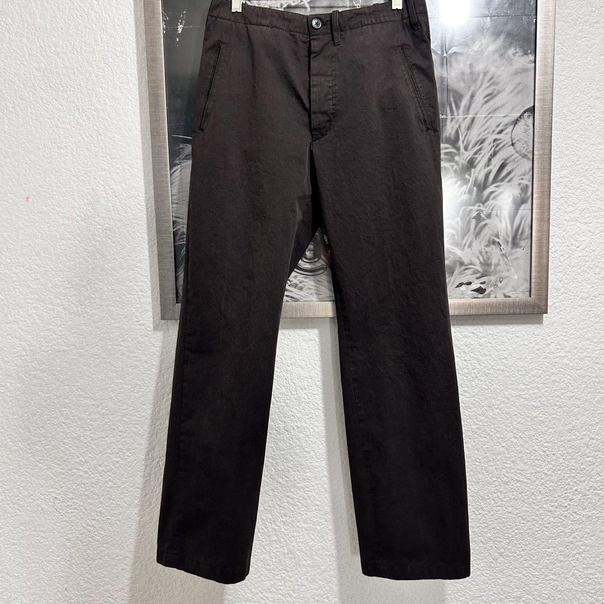 DRIES VAN NOTEN TAILORED JEANS BROWN