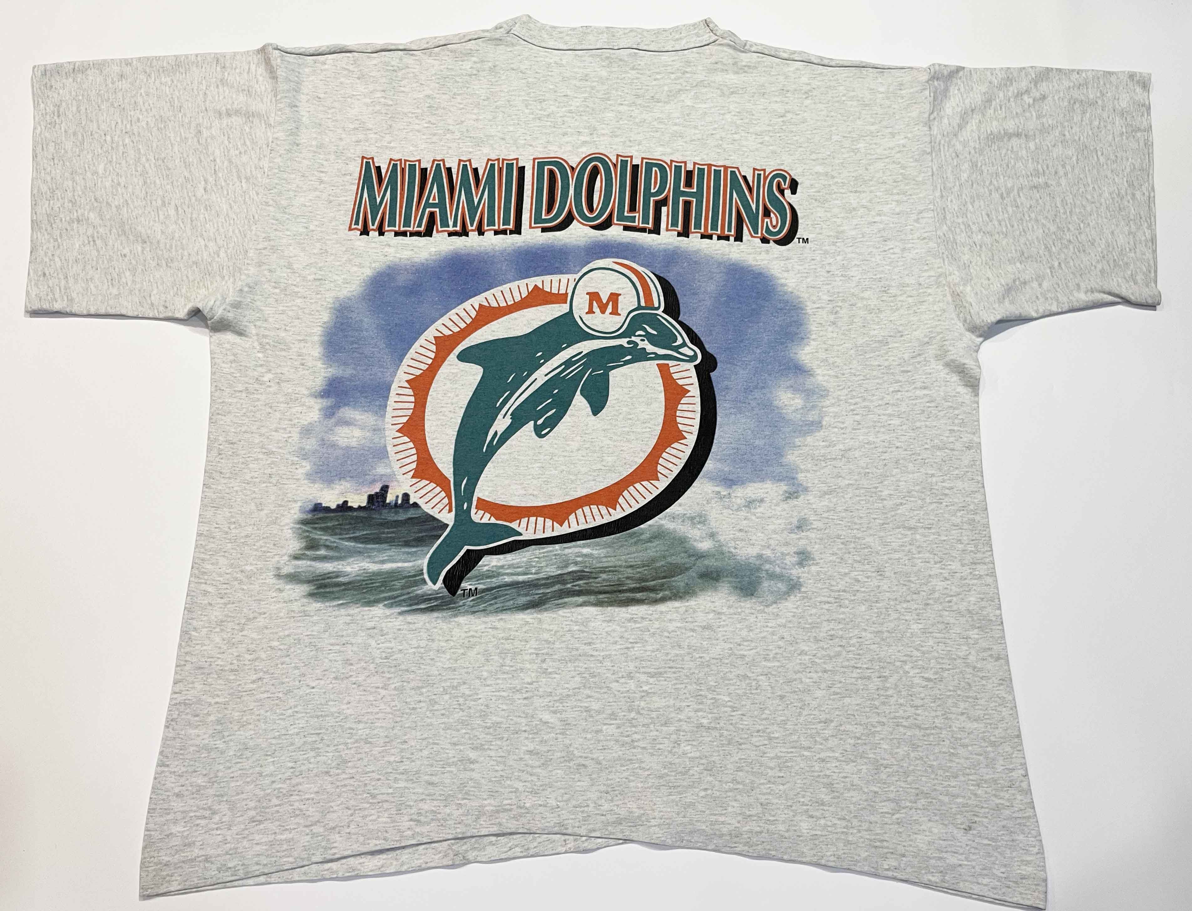 NFL × Salem Sportswear × Vintage Vintage Salem 1995 NFL Miami Dolphins Double Sided T-Shirt Size US XXL / EU 58 / 5 - 4 Thumbnail