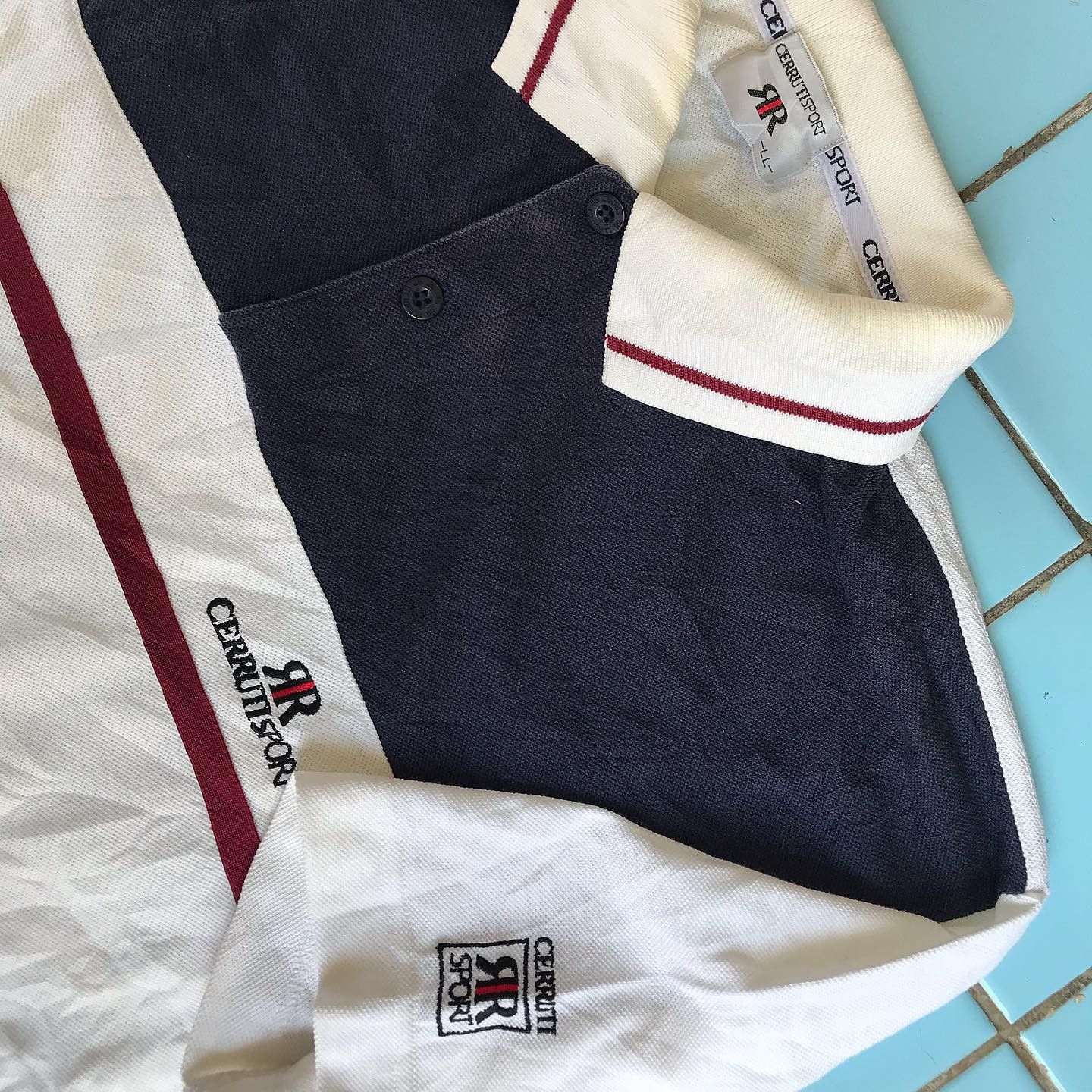 Cerruti 1881 Vintage Cerruti Sport Polo Shirt Size LL Casual Retro Size US L / EU 52-54 / 3 - 1 Thumbnail