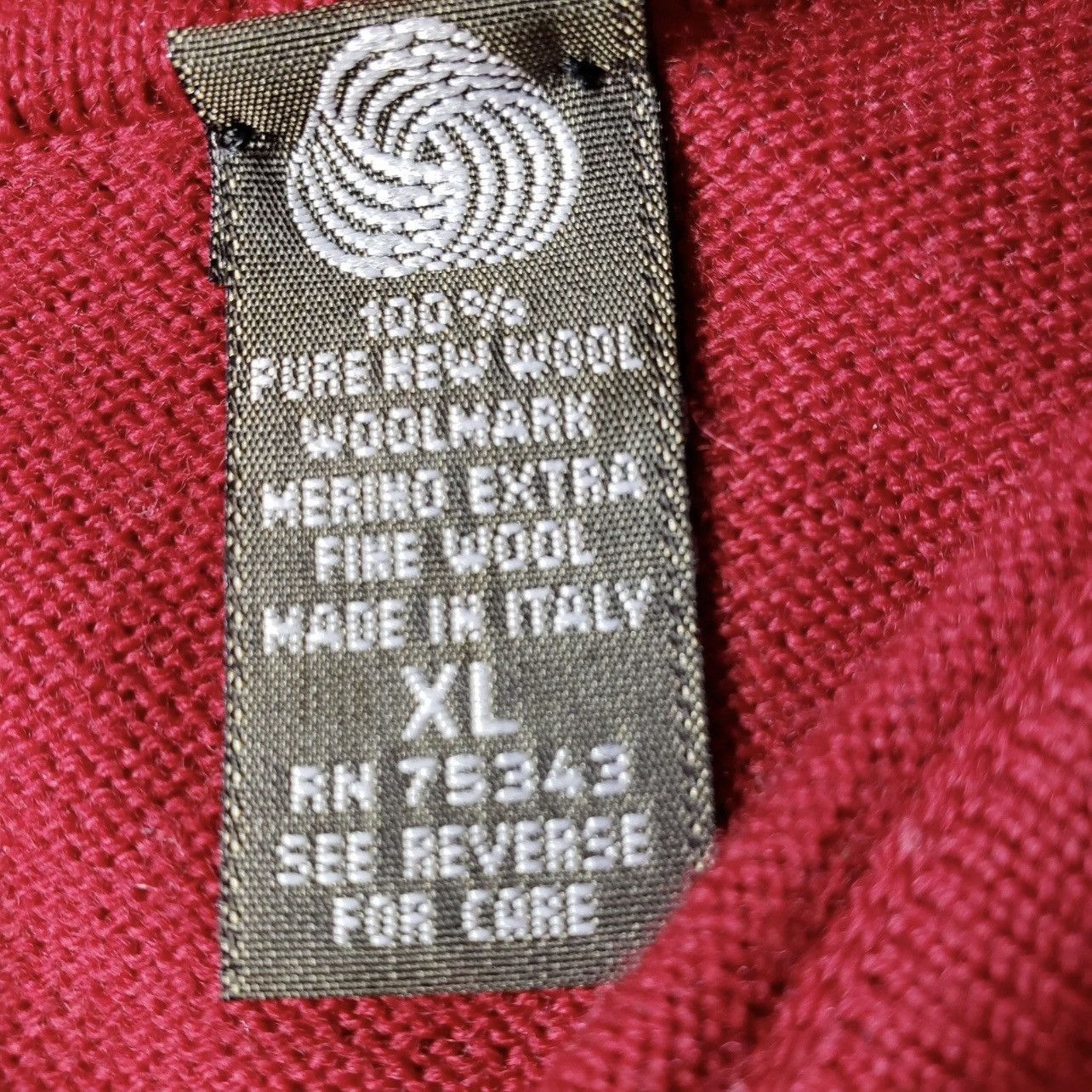 Vintage Giasone Long Sleeve Polo Sweater Merino Wool Size US XL / EU 56 / 4 - 4 Thumbnail