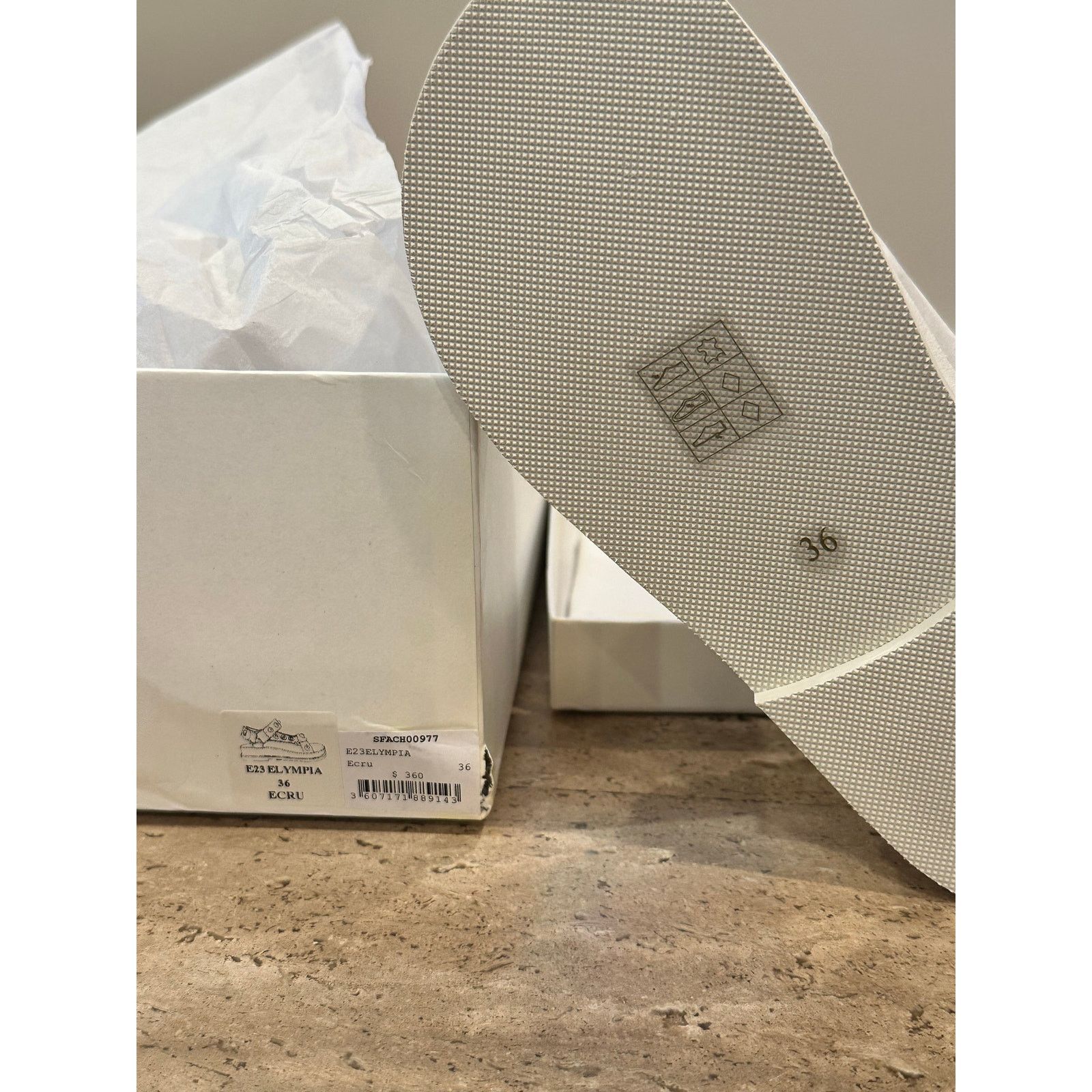 Sandro NEW Sandro Embellished Elympia leather sandals White 36/ 5.5 Size US 5.5 / IT 35.5 - 9 Thumbnail