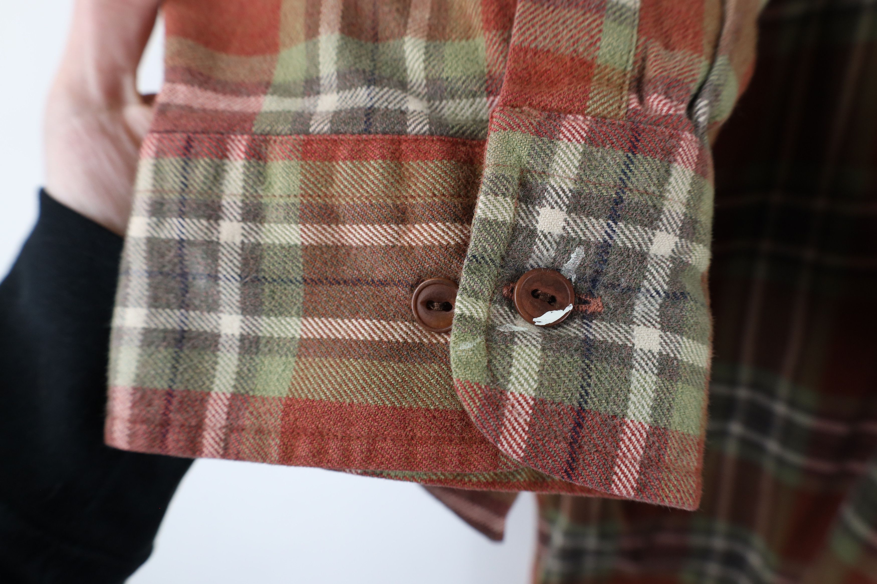 Lands' End × Vintage Vintage 90s Lands End Flannel Button Down Shirt Plaid Size US XXL / EU 58 / 5 - 8 Thumbnail