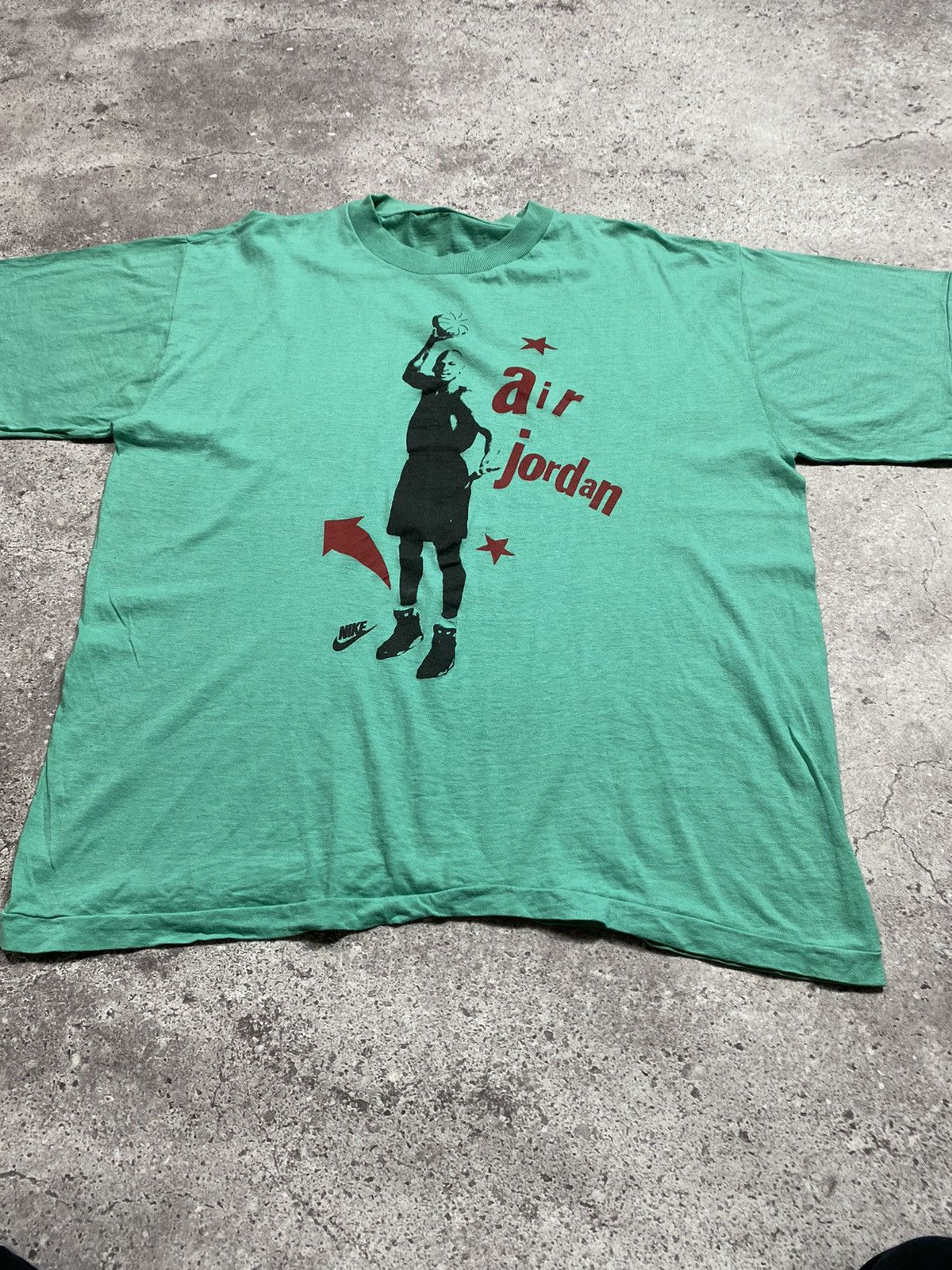 Vintage Vintage Nike Jordan Air bootleg Tshirt Size US M / EU 48-50 / 2 - 2 Thumbnail