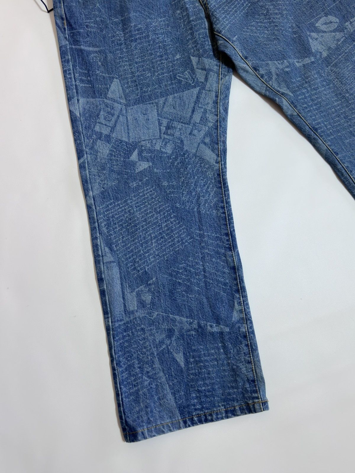 Palace Palace Skateboards P-Carp Laser Engraved Cargo Denim Jeans Size US 32 / EU 48 - 3 Thumbnail