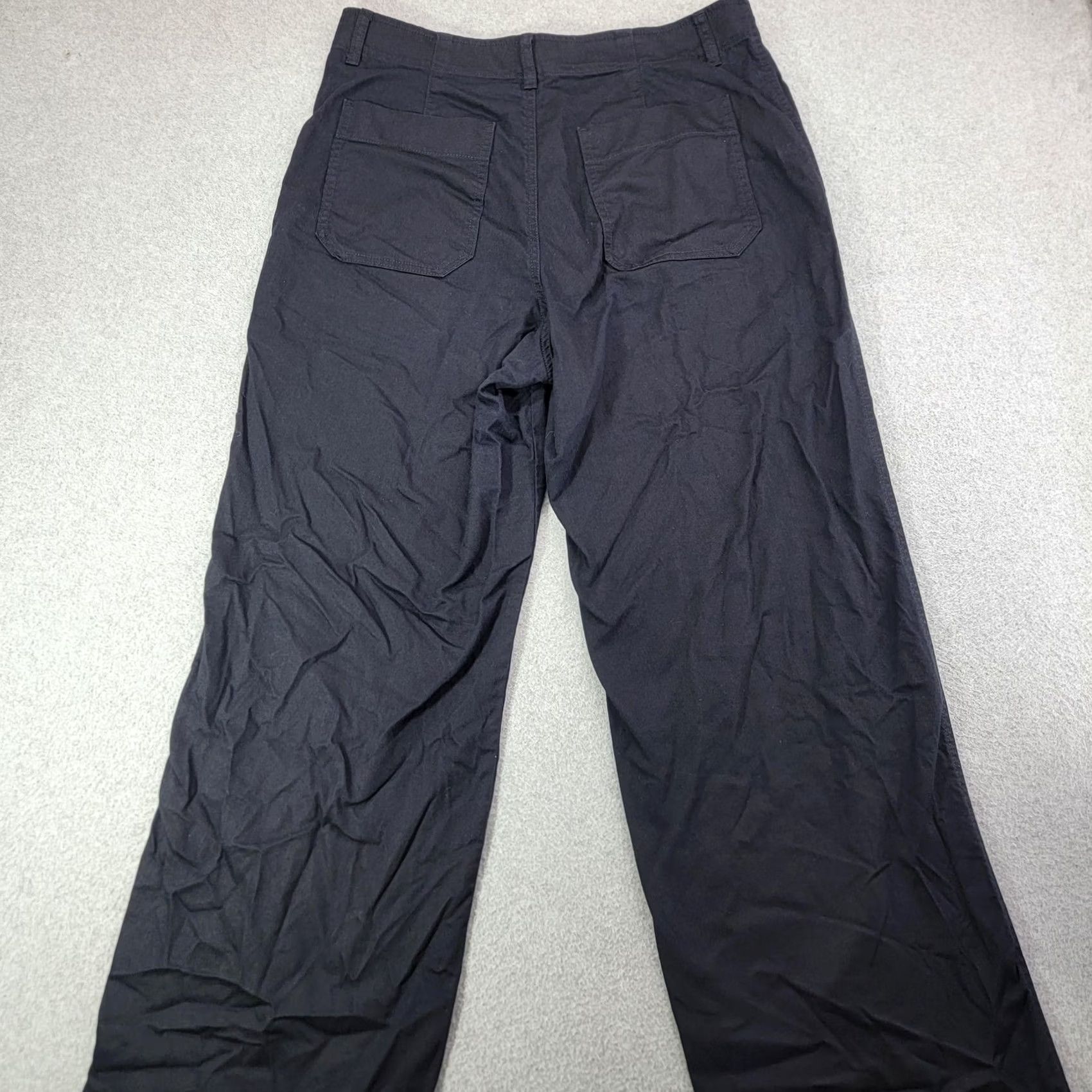Uniqlo Uniqlo Pants Mens 30x28 Black Chino Relaxed Canvas Utility Workwear Pants Size US 30 / EU 46 - 4 Thumbnail