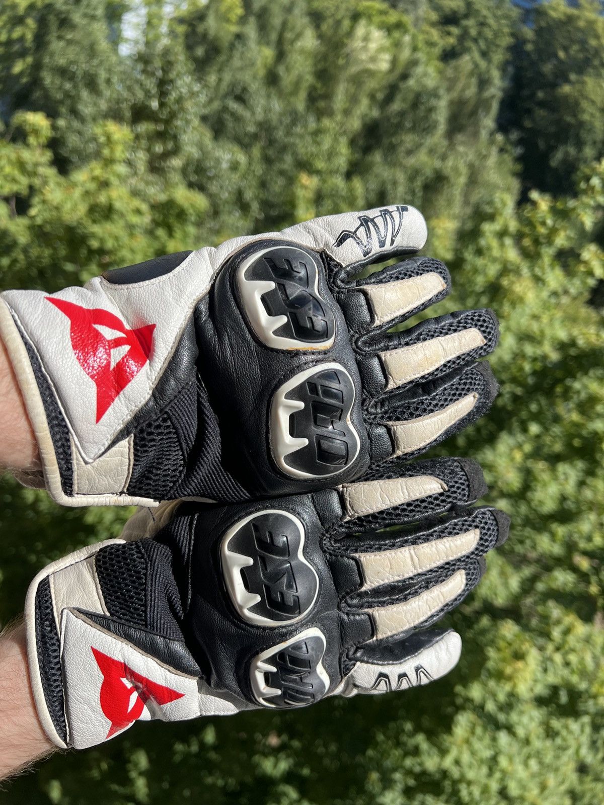 Dainese Vintage Y2K Dainese punk rock biker moto gloves leather