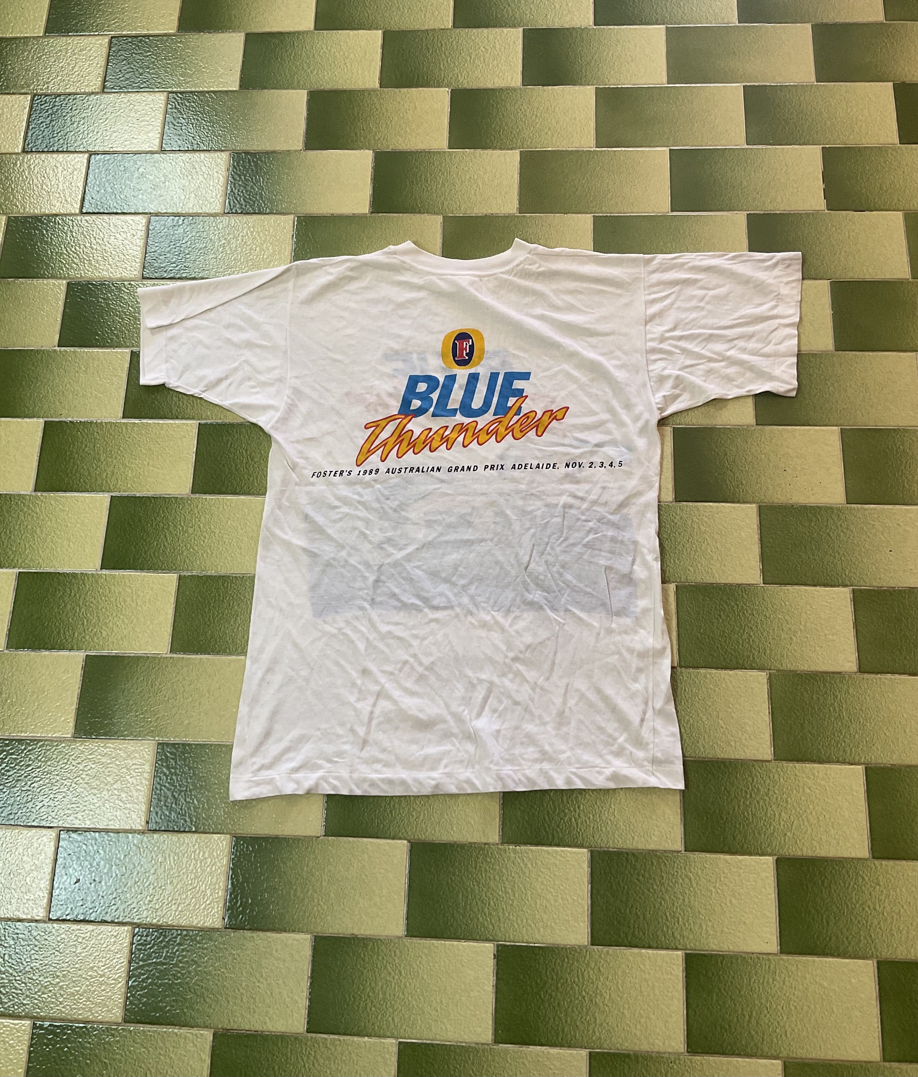 Formula 1 Vtg Blue Thunder Foster's 1989 Australian Formula One Tee Size US L / EU 52-54 / 3 - 2 Thumbnail