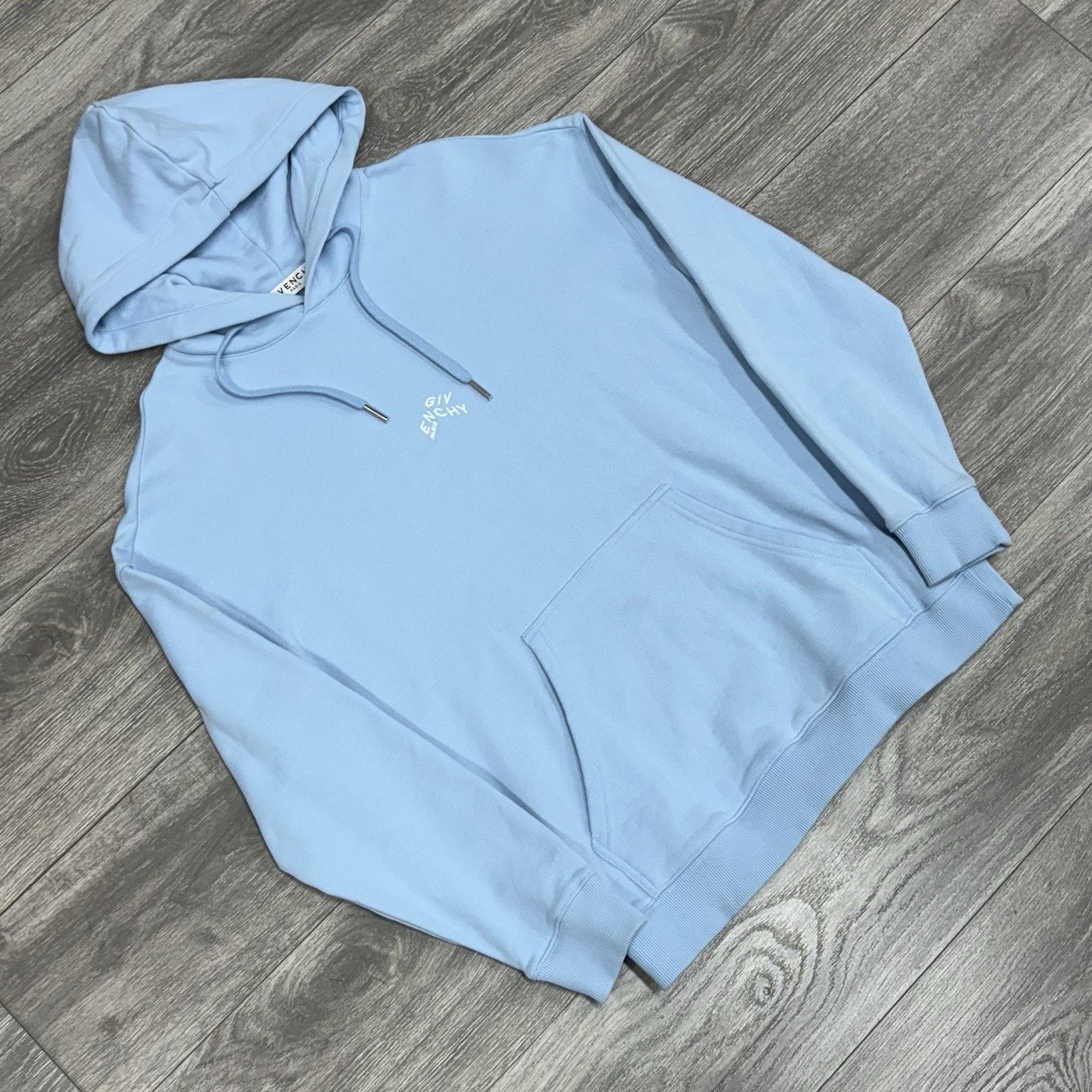 Givenchy Givenchy Refracted Embroidered Hoodie ' Baby Blue ' | CLEAN! Size US S / EU 44-46 / 1 - 2 Thumbnail