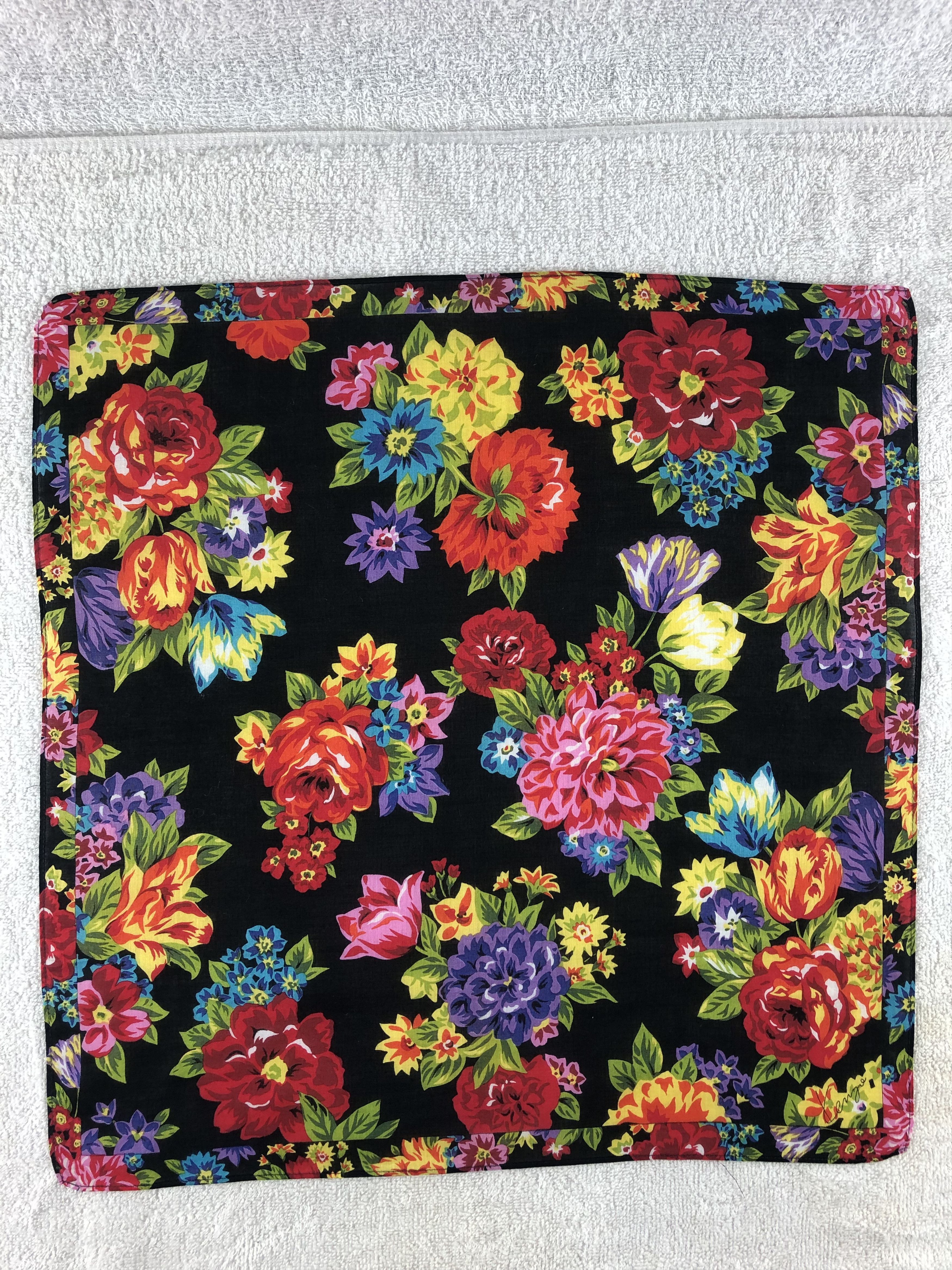 Kenzo × Vintage Kenzo Floral Handkerchief / Bandana / Neckerchief Size ONE SIZE - 3 Thumbnail