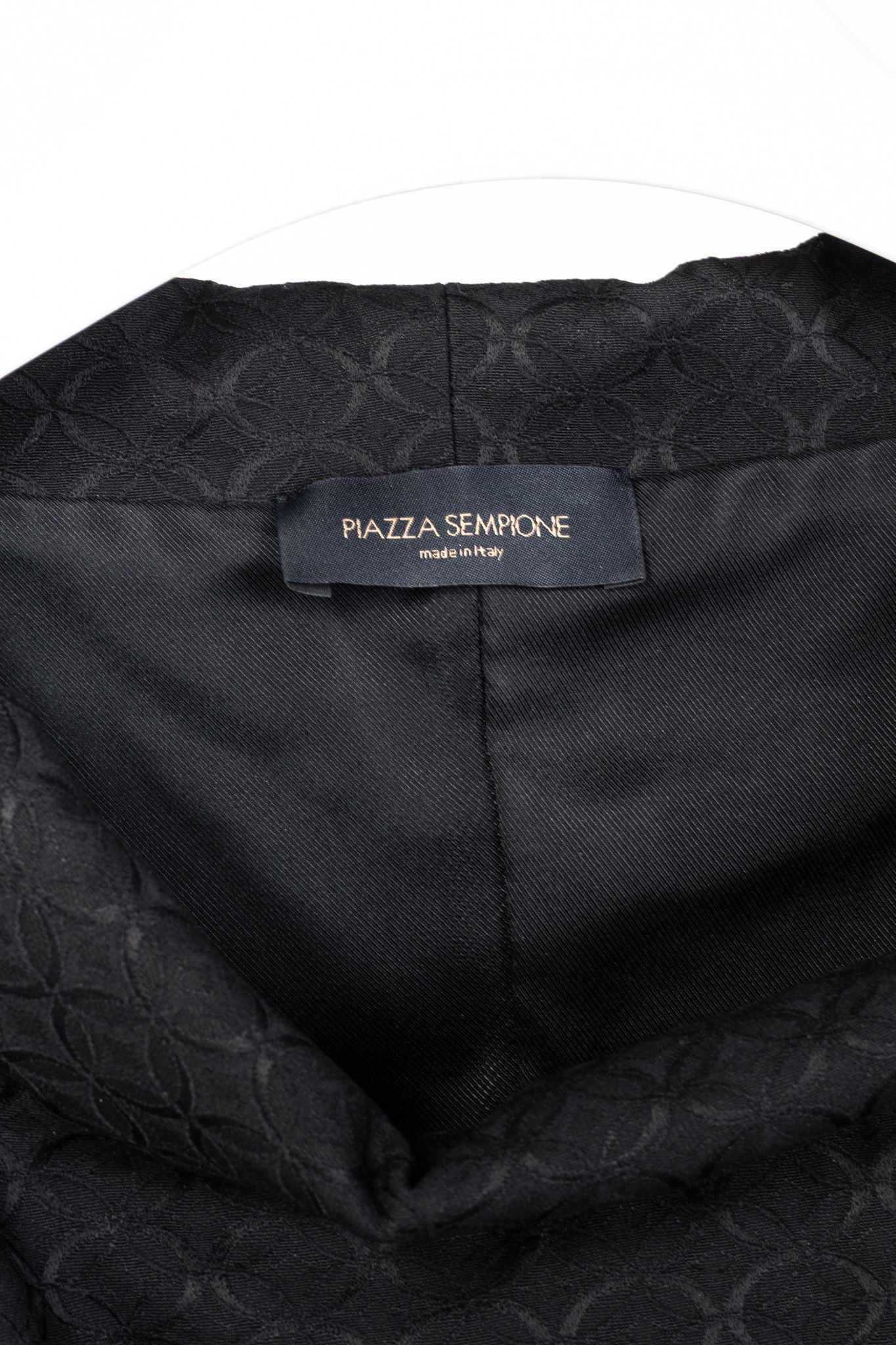 Piazza Sempione Piazza Sempione Black Geometric-Jacquard Cowl-Neck Dress Size M / US 6-8 / IT 42-44 - 4 Thumbnail