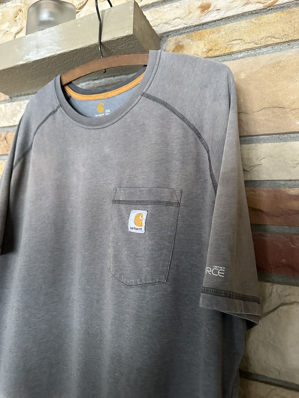 Carhartt Faded Carhartt Activewear Pocket Tee Size US XXL / EU 58 / 5 - 4 Thumbnail