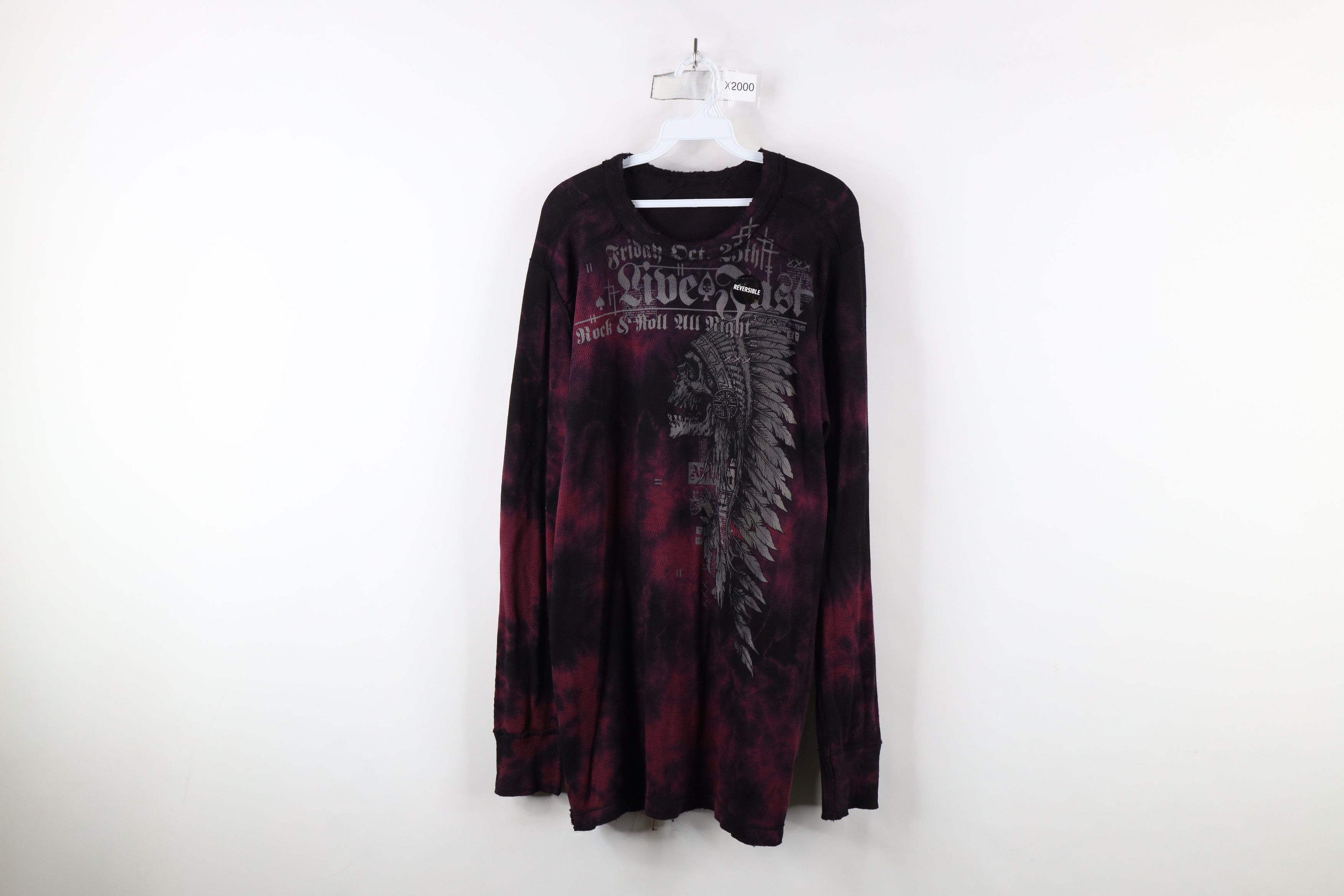 Deadstock Vintage Affliction Reversible Thermal T-Shirt