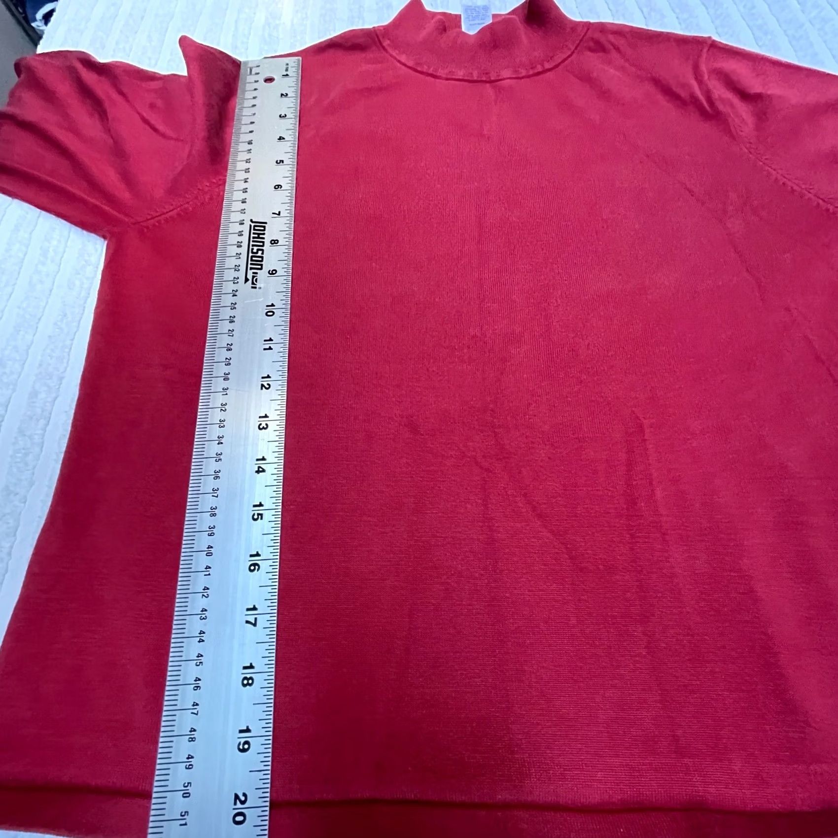 Pendleton Pendleton Women Sweater Red Large Mock Neck Long Sleeve Silk Blend Pullover Knit Size L / US 10 / IT 46 - 3 Thumbnail