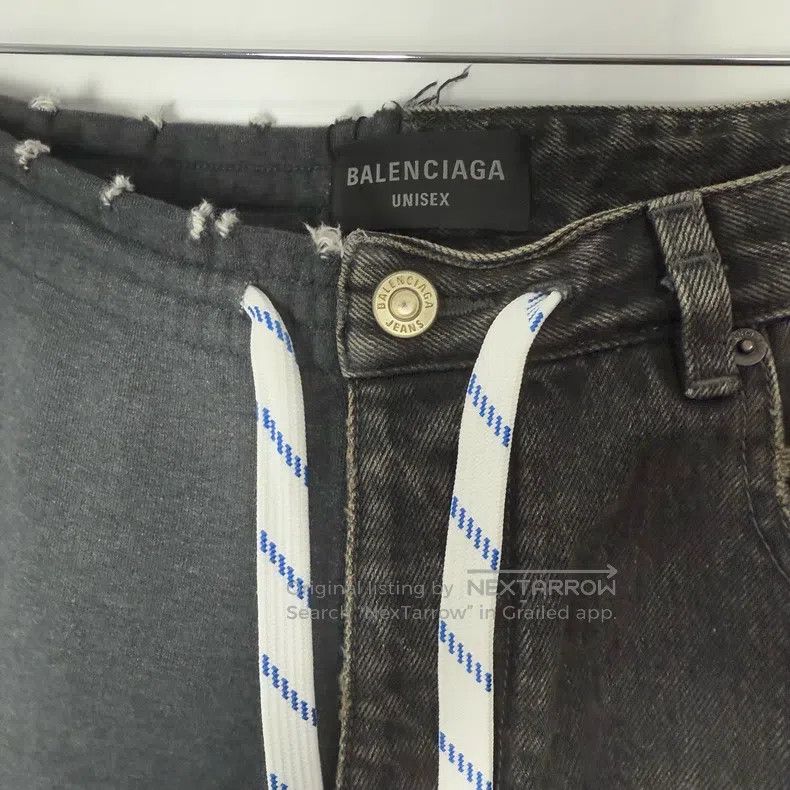 Balenciaga Balenciaga size XS Patchwork Denim Sports Pants Size US 27 - 2 Thumbnail