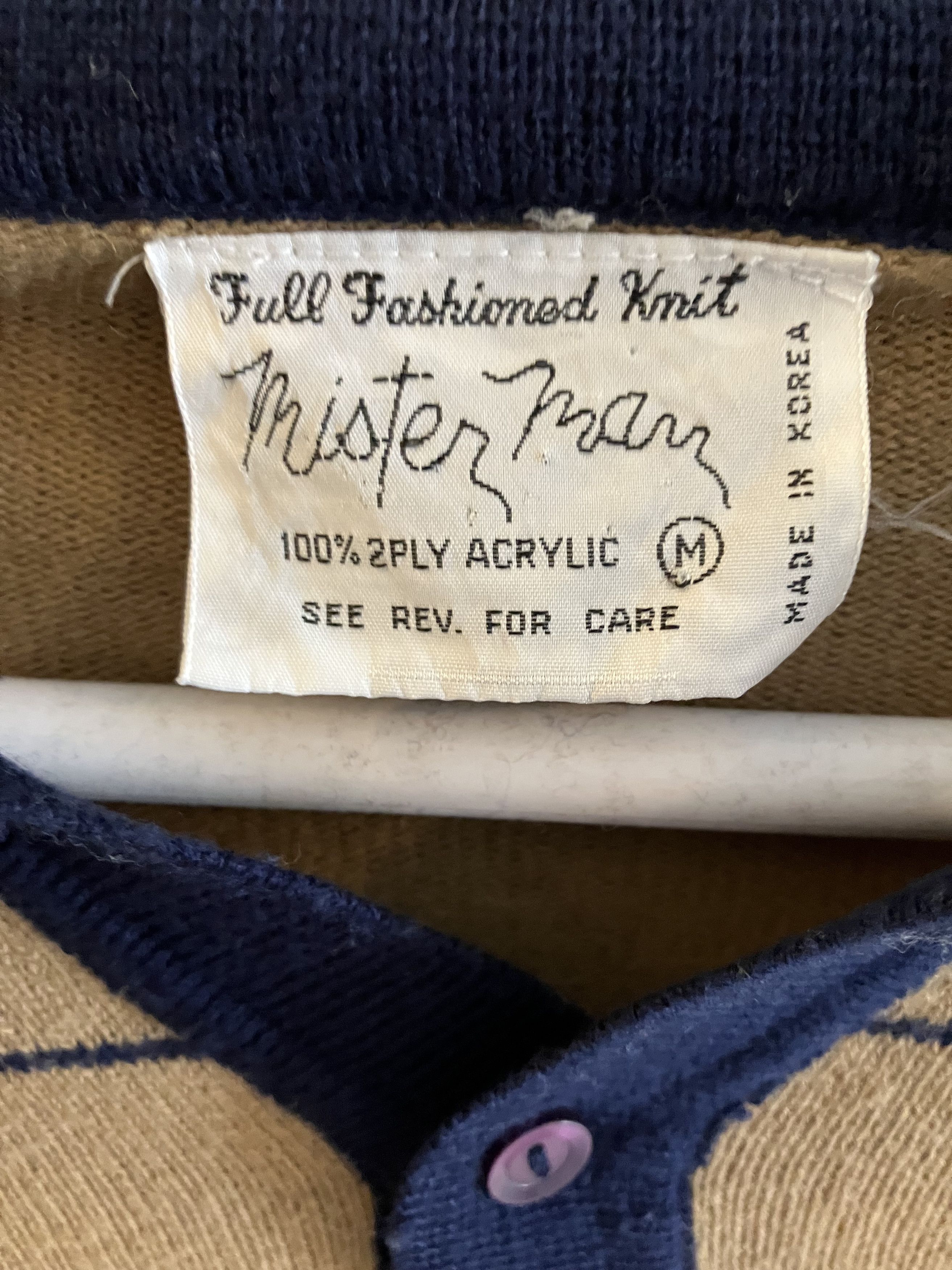 Vintage Vintage Mister Man Knit Polo Sweater Size US S / EU 44-46 / 1 - 2 Thumbnail