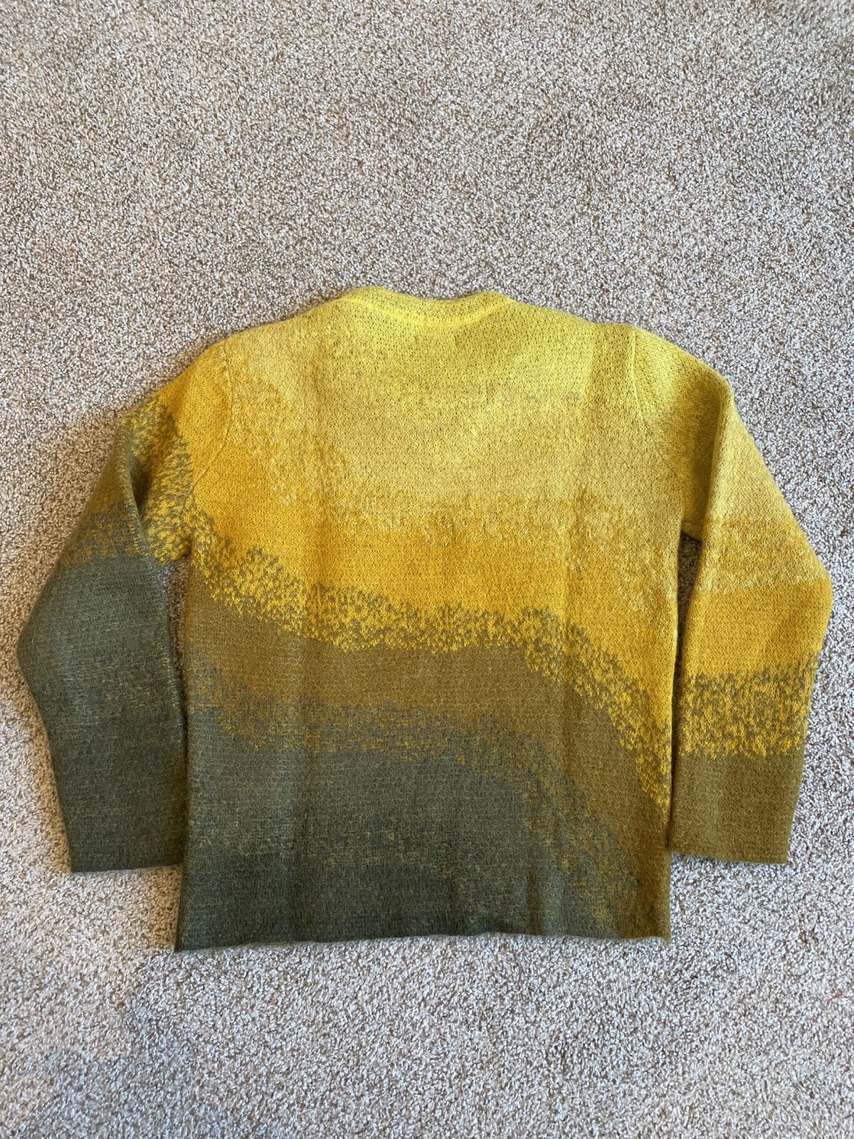 ERL ERL Mohair Alpaca Wool Knit Yellow Size M Size US M / EU 48-50 / 2 - 6 Thumbnail