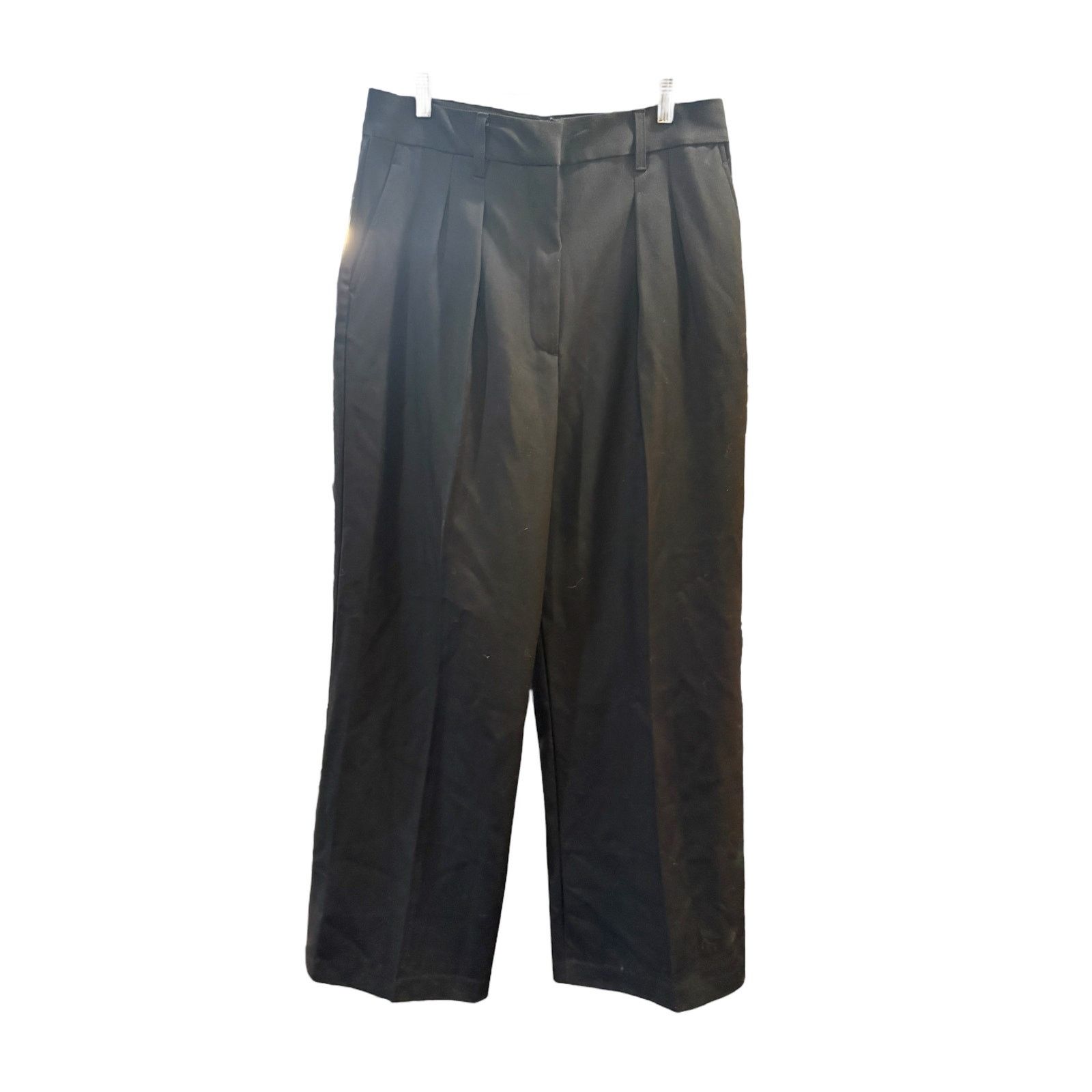 Rag & Bone Rag & Bone Shelly Wide Leg Wool Pant Black 12 Size 34" / US 12 / IT 48 - 2 Thumbnail