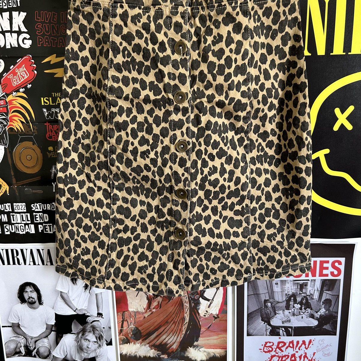 Vintage Vintage Emsexcite Leopard Print Rompers & Jumpsuit Size 27" / US 4 / IT 40 - 4 Thumbnail