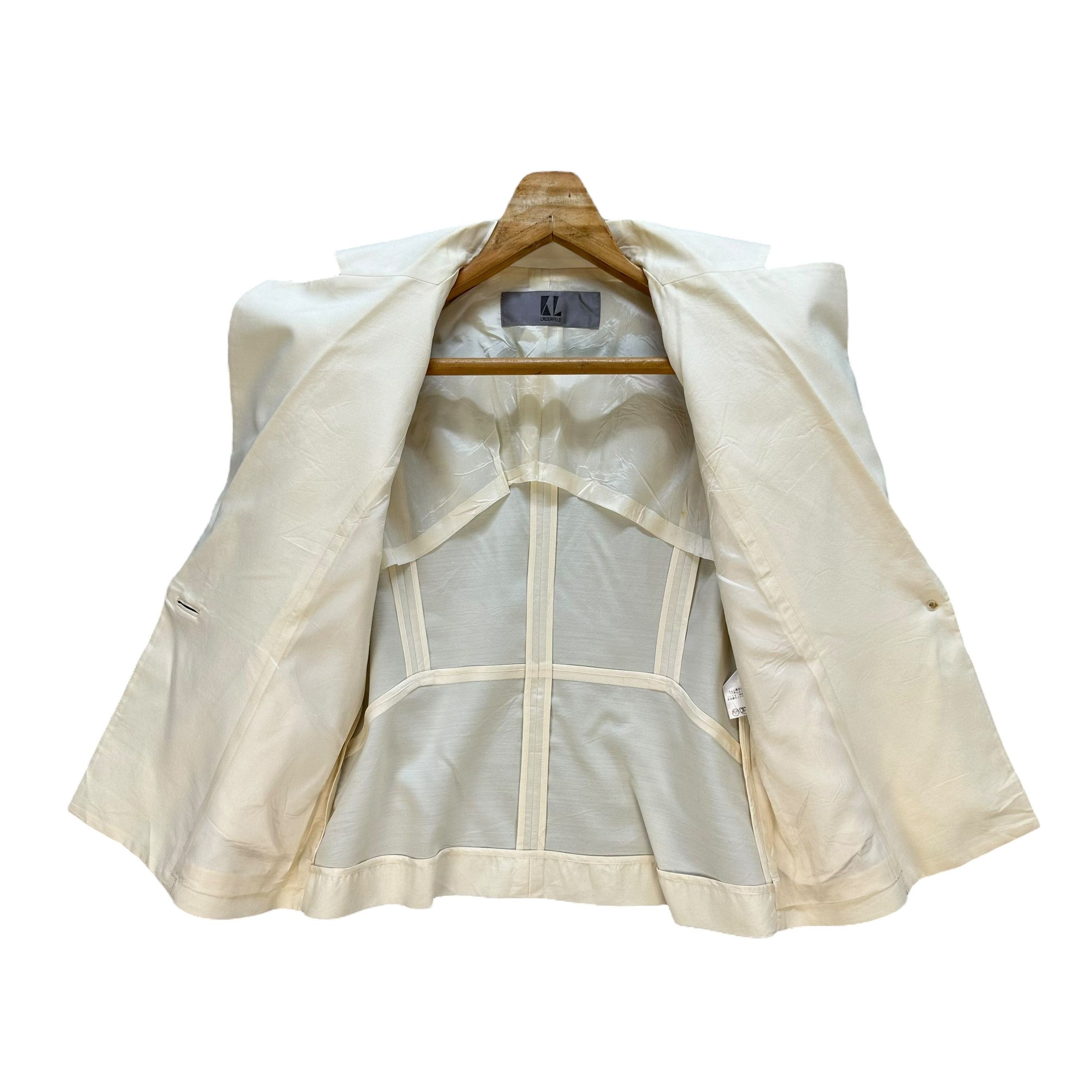 Karl Lagerfeld KARL LAGERFELD Cropped Single Button Blazer Jacket #A44-1004 Size S / US 4 / IT 40 - 8 Thumbnail