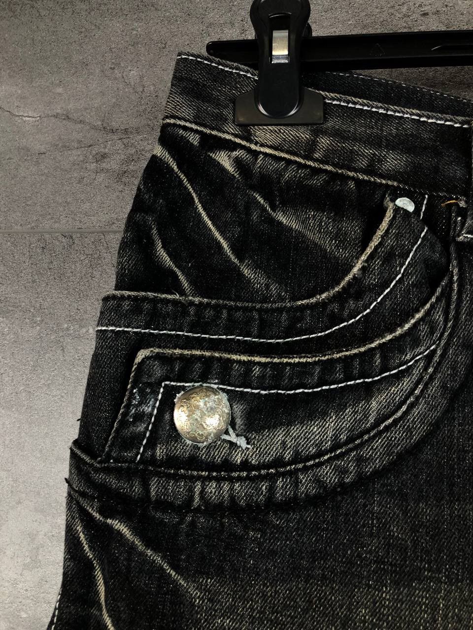 Japanese Brand Vintage Denim Jeans Japanese Crazy Distressed Faded Pants Size US 32 / EU 48 - 3 Thumbnail