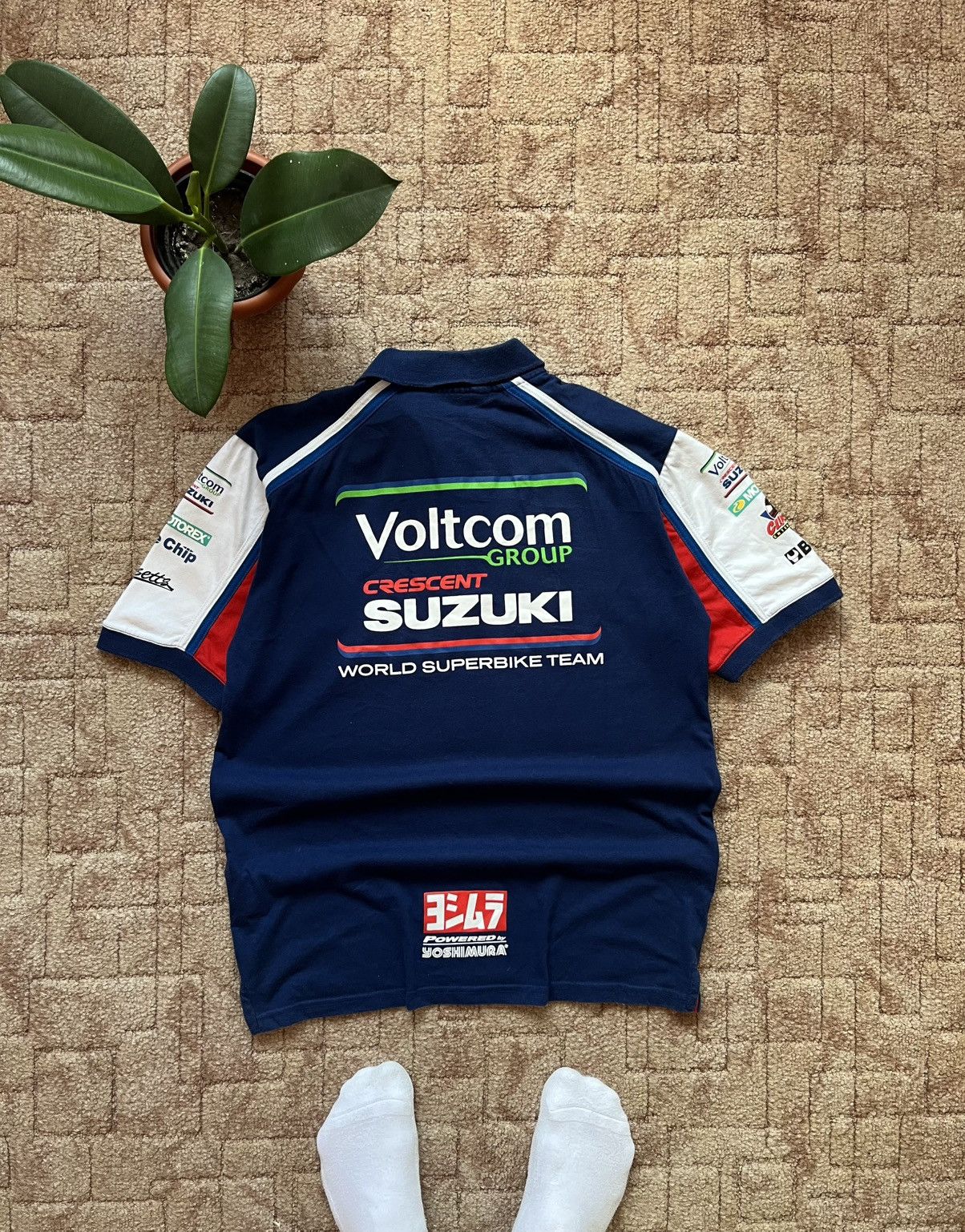 Vintage Suzuki GSX F1 Racing Nascar Blue Sponsored Tee