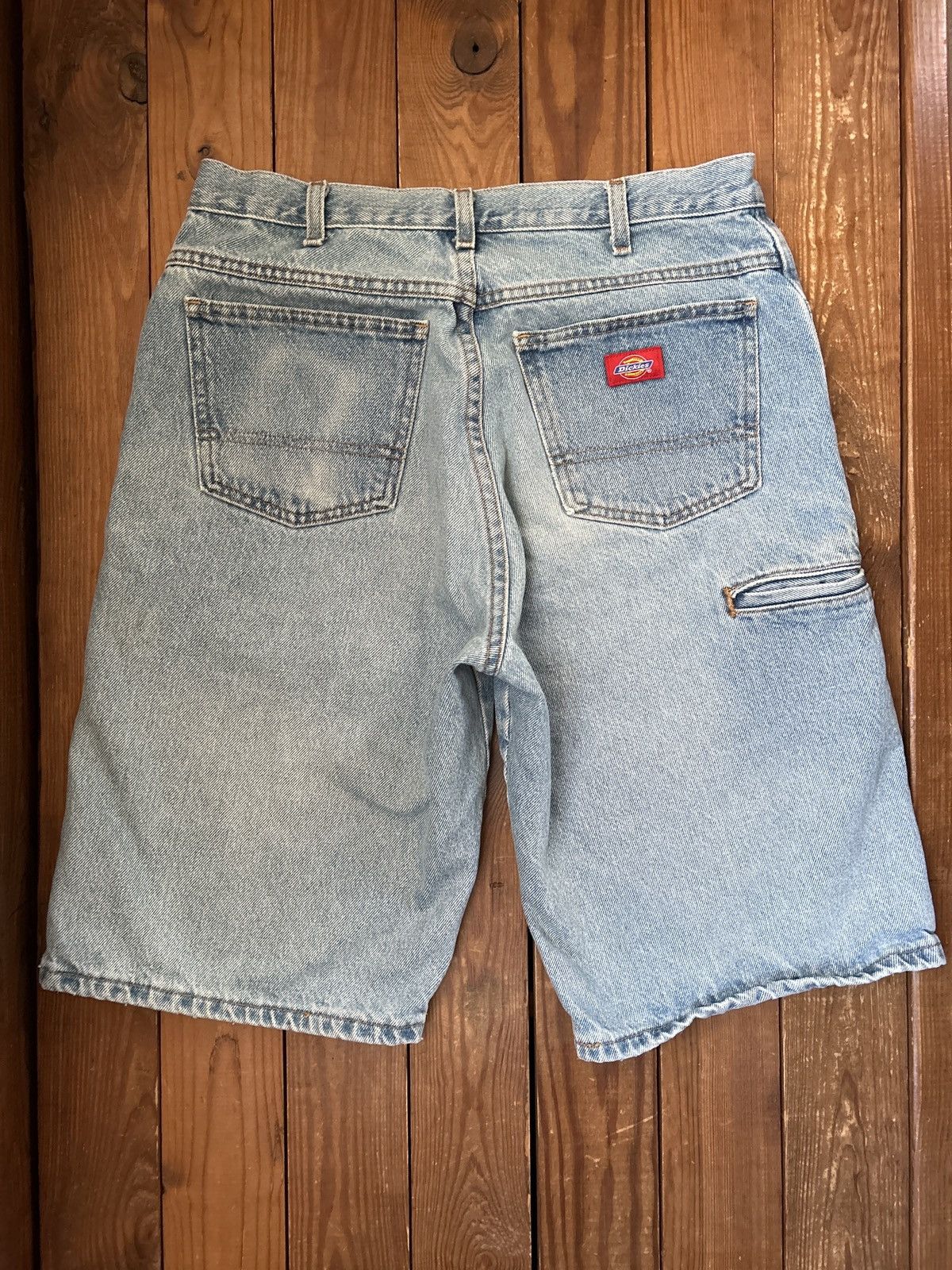 Vintage 90s Y2K Dickies Baggy Blue Jean Carpenter Shorts
