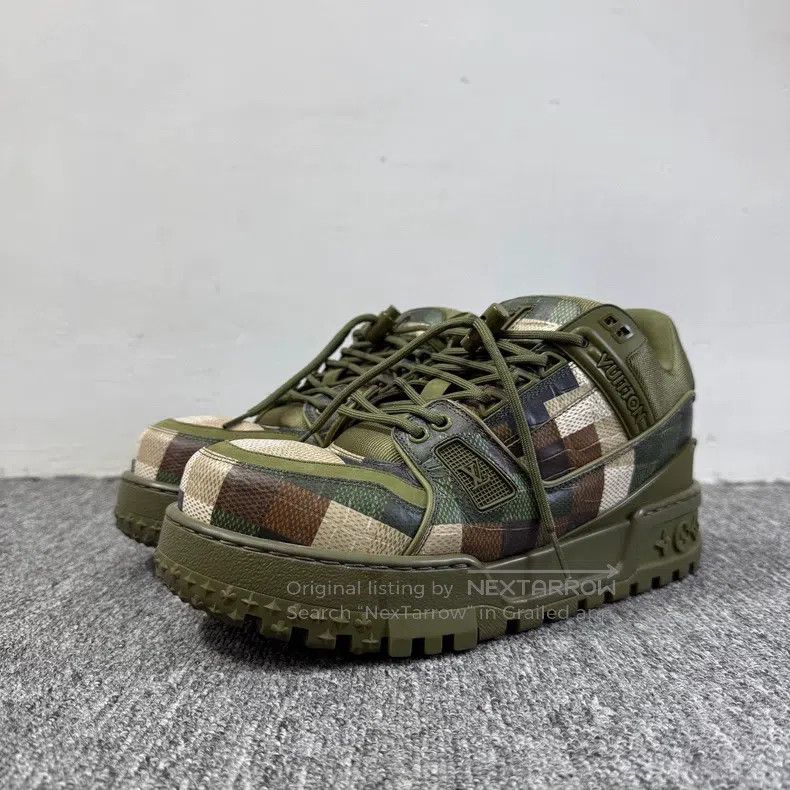 Louis Vuitton Louis Vuitton Camouflage fat Ding trainer shoes Size US 7 / EU 40 - 1 Thumbnail
