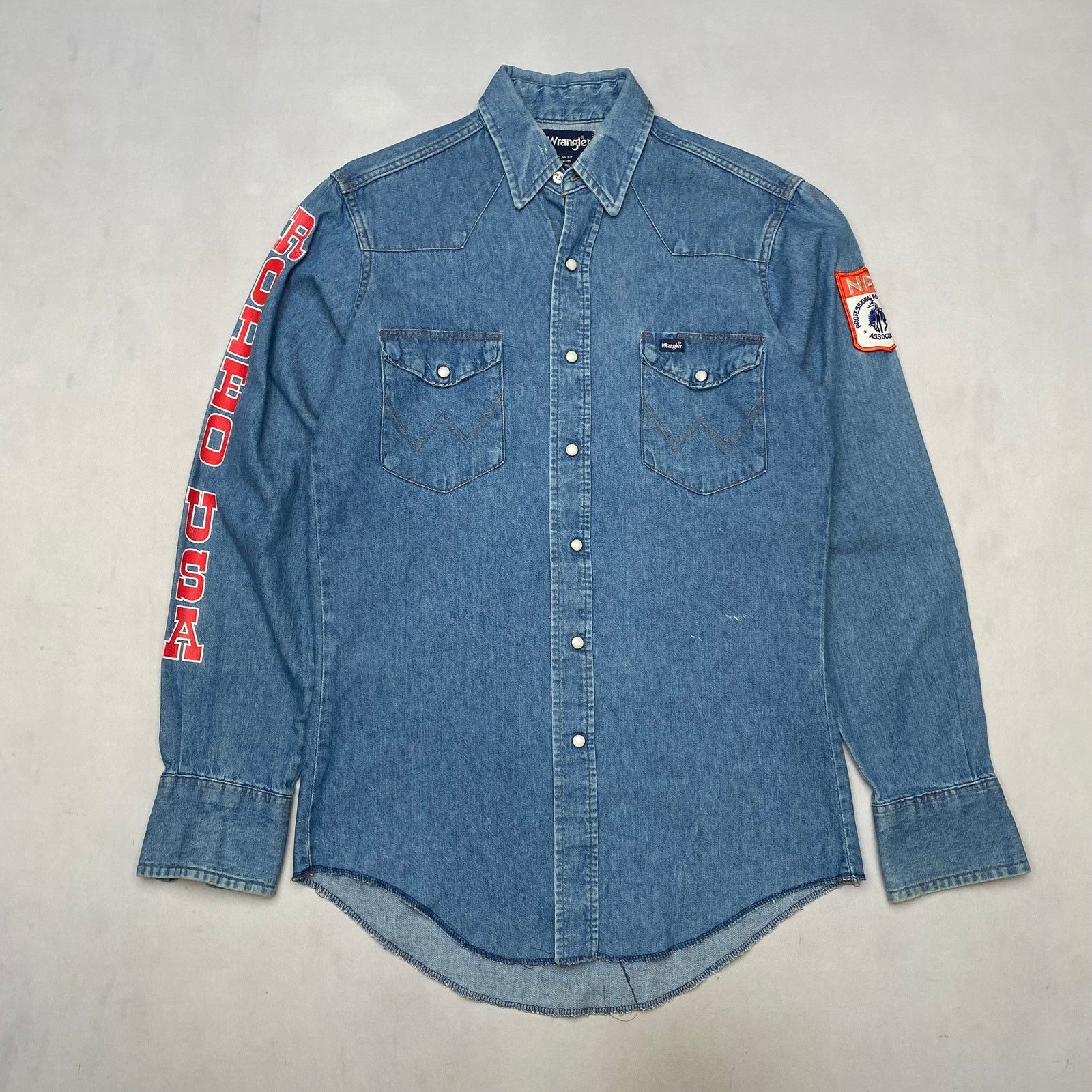 Vintage × Wrangler Vintage 1994 Wrangler NFR National Finals Rodeo Denim Small Size US S / EU 44-46 / 1 - 3 Thumbnail
