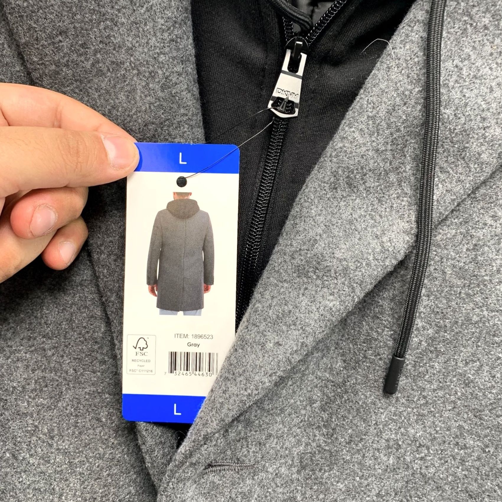 DKNY DKNY Coat Mens L Grey Faux Wool Removable Hooded Liner NWT Coat Mens L Grey Faux Wool Hooded Liner NWT Size US L / EU 52-54 / 3 - 4 Thumbnail