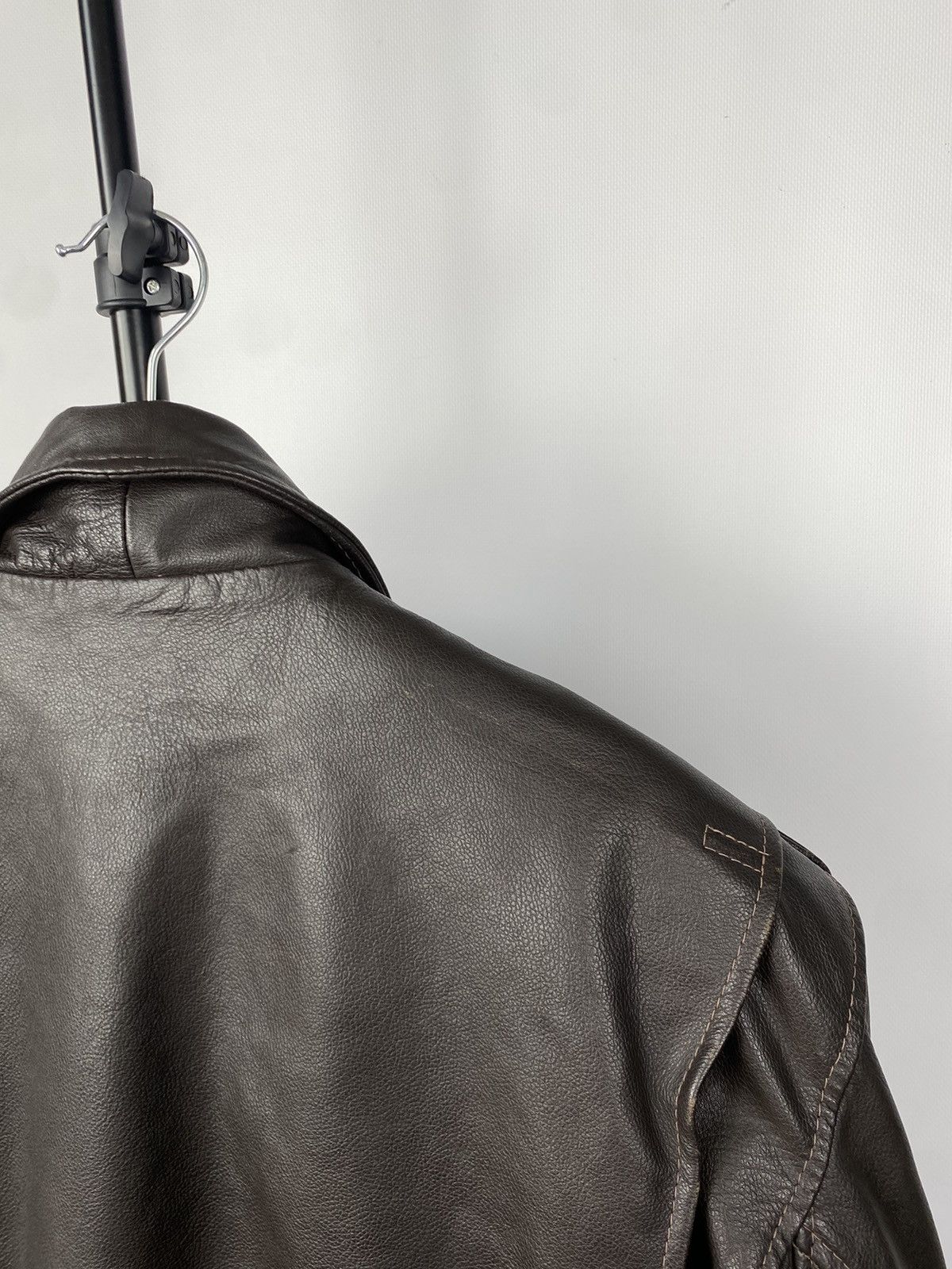 Leather × Vintage Vintage Genuine Leather MOTO Bomber Jacket Rock Punk Size US S / EU 44-46 / 1 - 8 Thumbnail
