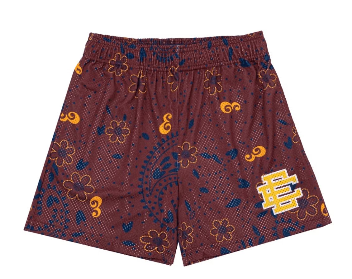 Eric Emanuel EE Basic Shorts Maroon Paisley Size US 40 / EU 56 - 1 Thumbnail