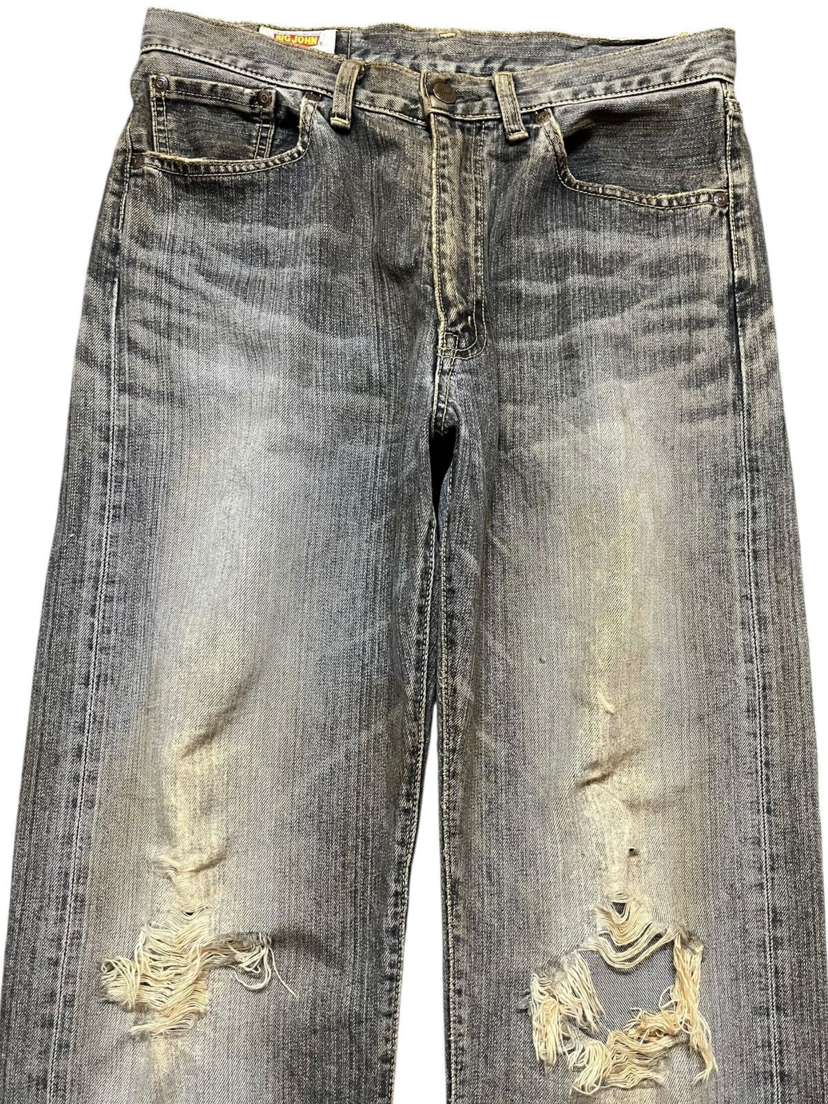 Big John Vintage Big John Big Washing Mudwash Distressed Denim Size US 30 / EU 46 - 2 Thumbnail