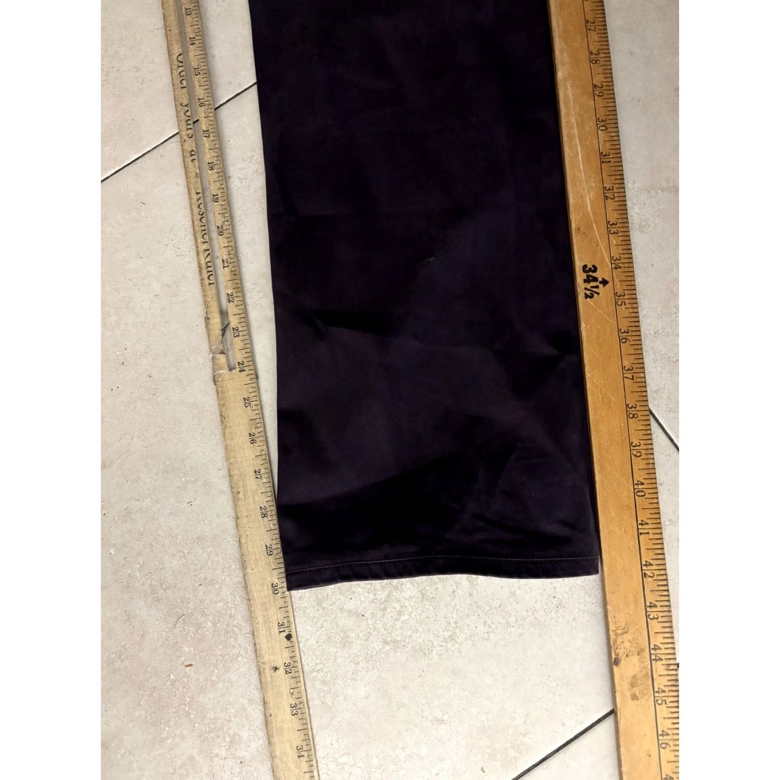 Denime AG Adriano Goldschmied The Graduate Tailored Leg Jeans Mens 40 Purple Dark Denim 5-Pocket Straight Zip Fly Belt Loops Vintage No Size US 40 / EU 56 - 7 Thumbnail