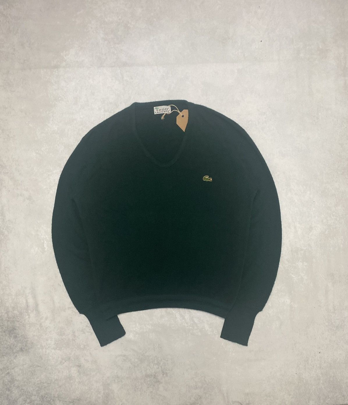 Lacoste × Vintage Crazy Y2K 60’s Lacoste Izod V Neck Sweater XL Size US XL / EU 56 / 4 - 1 Thumbnail