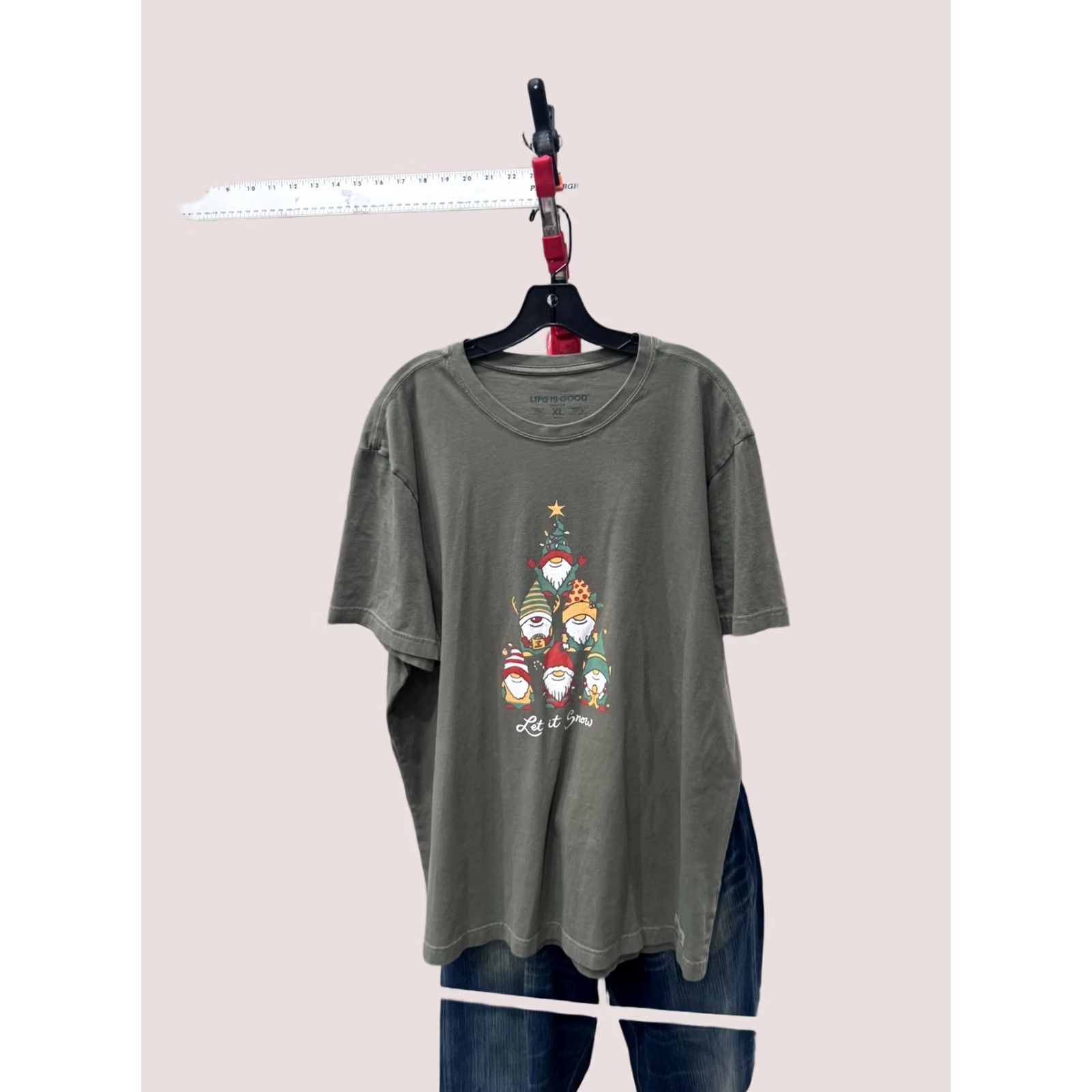 Life is Good Life is Good Gnomes Let It Snow Christmas TEE T SHIRT XL Mens Long Sleeve Multicolor SS18 Size US XL / EU 56 / 4 - 1 Thumbnail