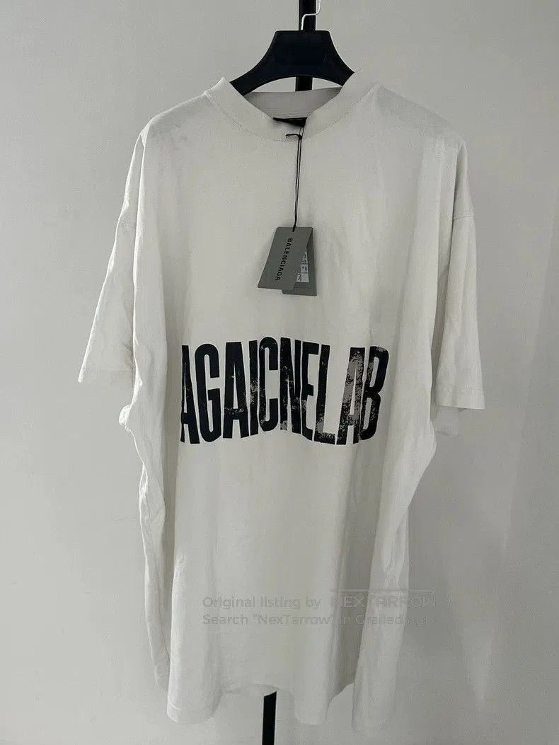 Balenciaga Balenciaga Reversed Letter Short Sleeve Tee. Size US M / EU 48-50 / 2 - 1 Thumbnail